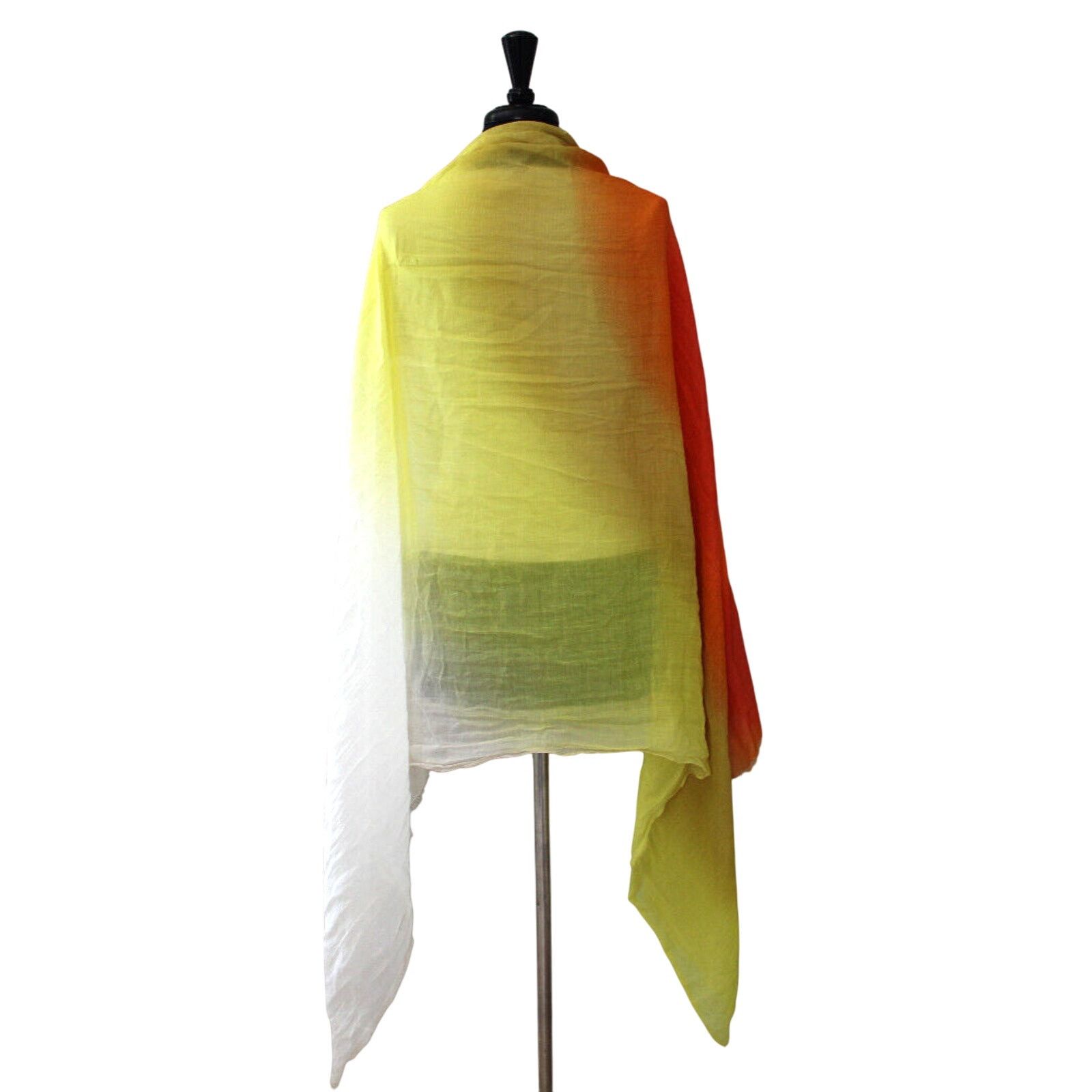 Paul Smith PAUL SMITH Colorful Scarf Shawl Silk Cotton Blend 40" x 70" Size ONE SIZE - 2 Thumbnail