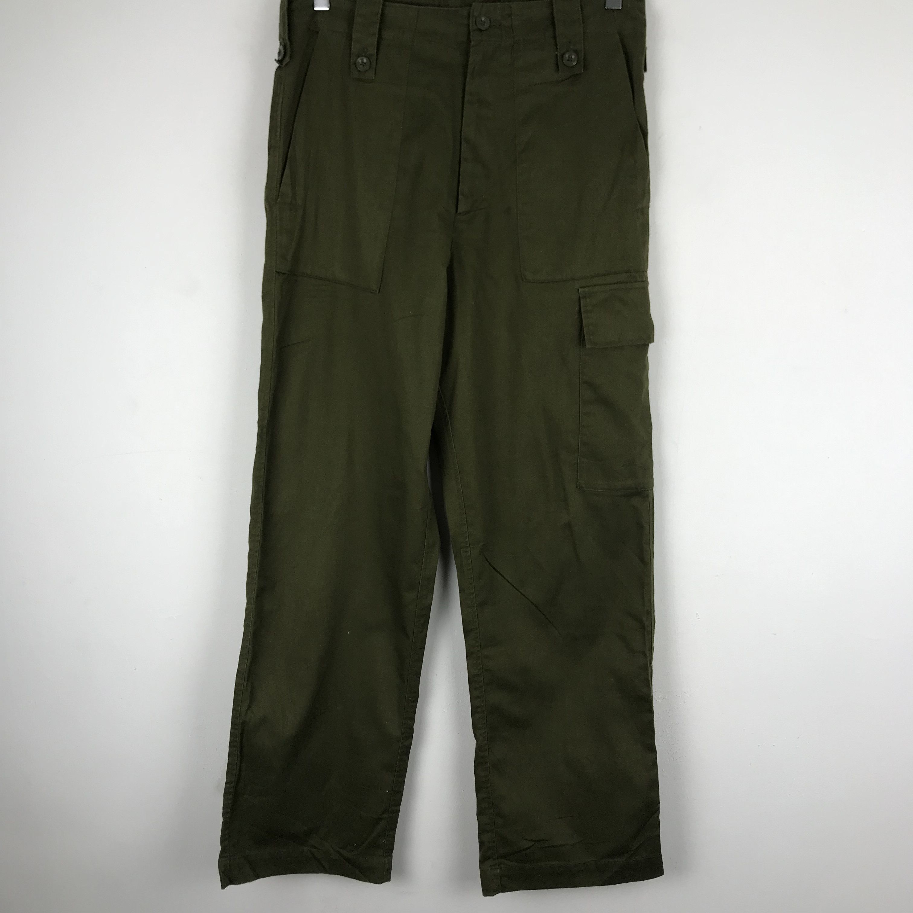 Japanese Brand X241 BROWNY JAPAN BAKER ARMY STYLE TROUSERS Size US 31 - 3 Thumbnail