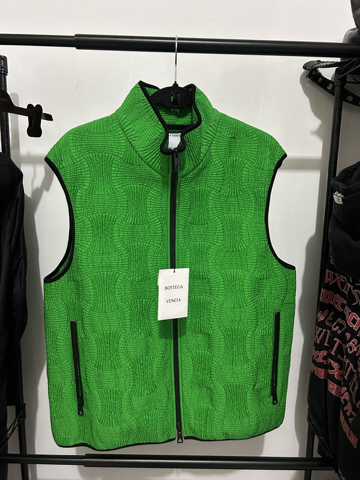 Bottega Veneta Bottega Veneta Intreccio Nylon Zip Vest Size US M / EU 48-50 / 2 - 1 Thumbnail