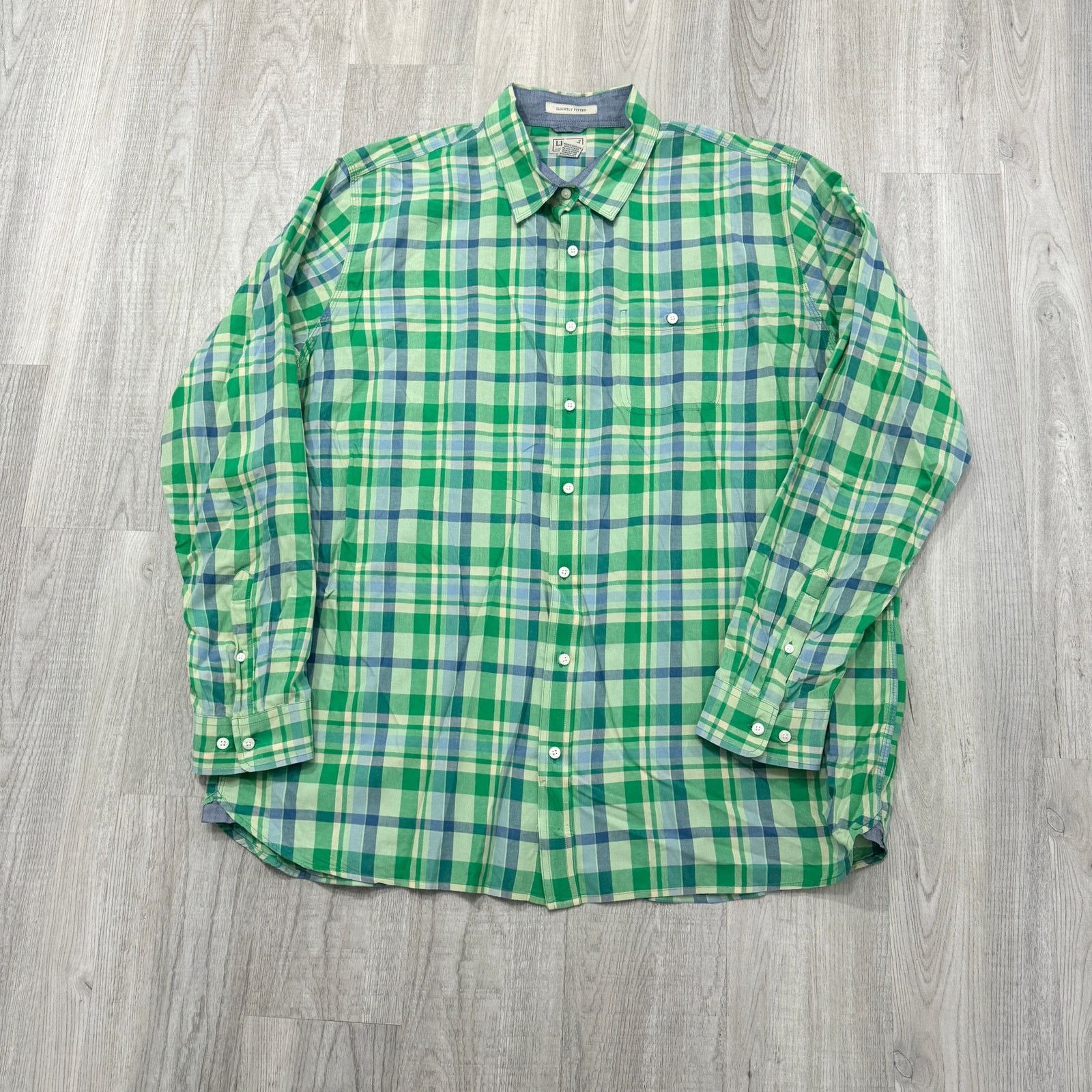 L.L. Bean Vintage L.L. Bean Button Shirt XXL Tall Plaid Long Sleeve Size US XXL / EU 58 / 5 - 1 Thumbnail