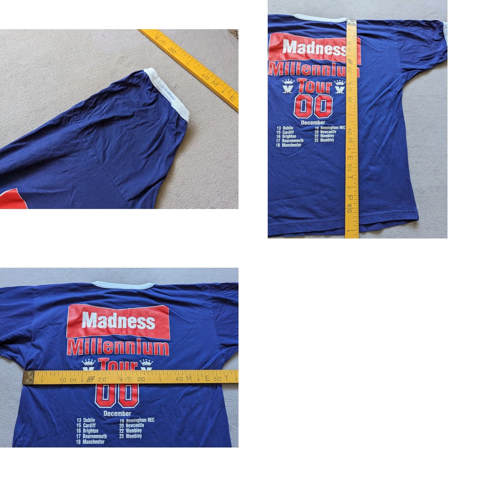 Vintage Madness Millenium Tour 2000 Shirt Mens Size M Blue Size US M / EU 48-50 / 2 - 9 Thumbnail