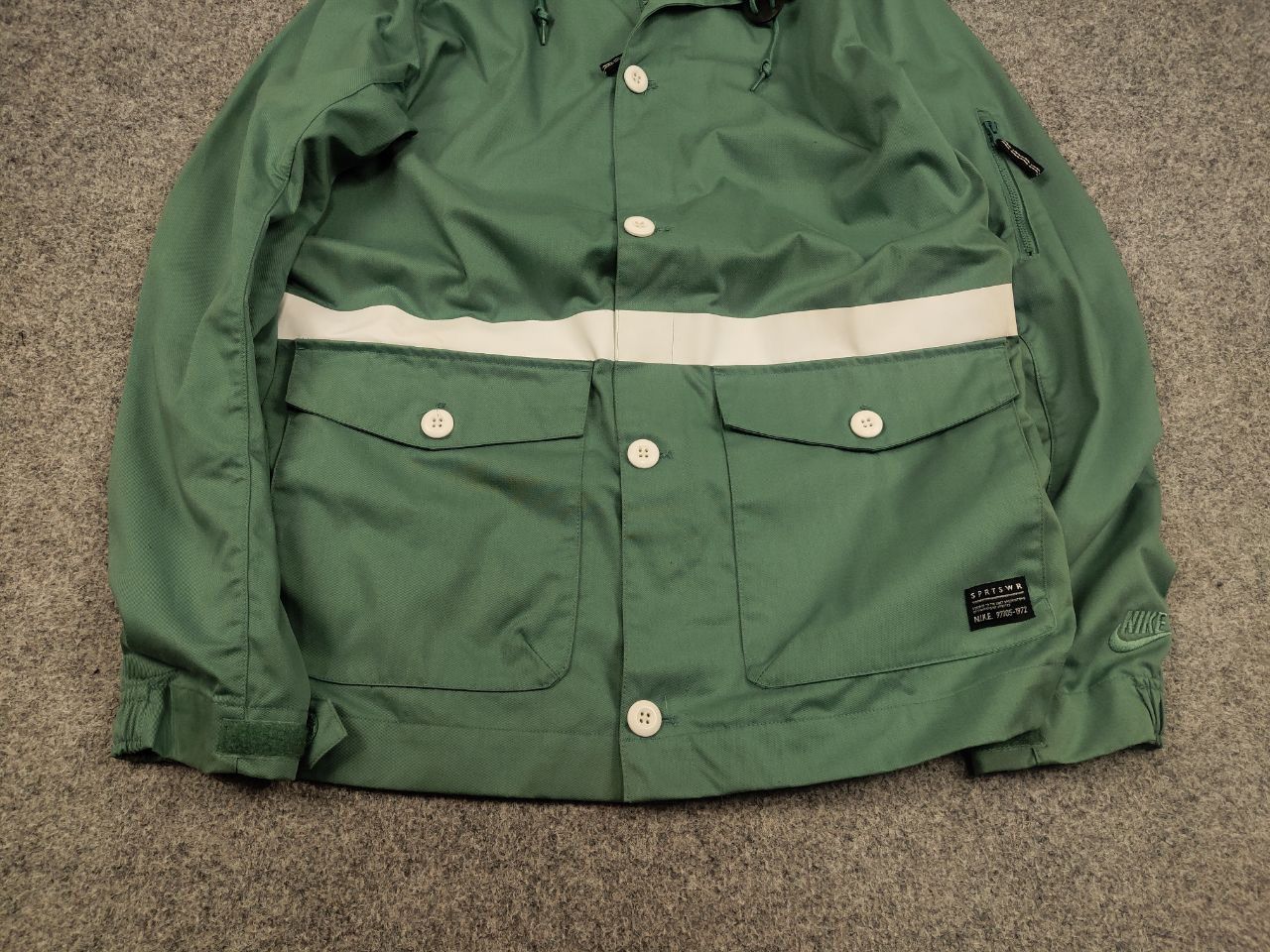 Nike Nike tech gf saturday turquoise Zip Hoodie Canvas Jacket Size US S / EU 44-46 / 1 - 9 Thumbnail