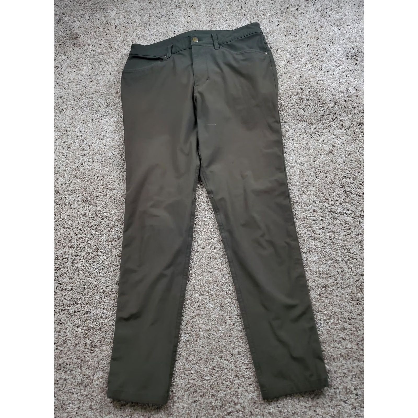Lululemon Lululemon Pants Mens 30 Green Slim Chino Athletic Casual Flat Front 5-Pocket Zip W/ Logo Womens? Size US 30 / EU 46 - 3 Thumbnail