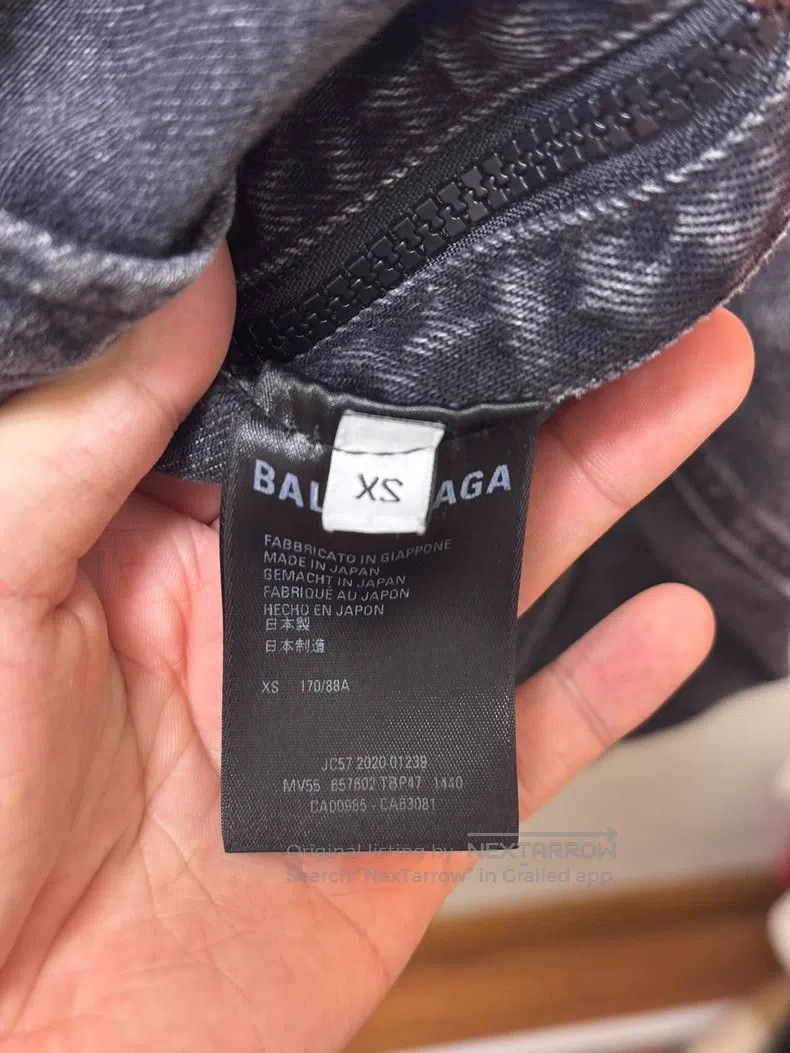 Balenciaga Balenciaga Black Denim Jacket Size US XS / EU 42 / 0 - 5 Thumbnail
