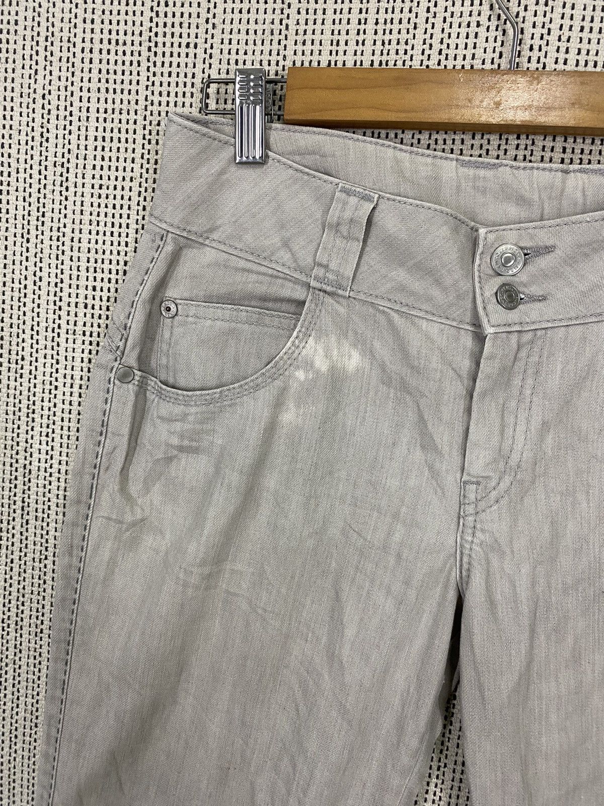 Japanese Brand × Jean × Kenzo Vintage Kenzo jeans y2k white low rise straight leg denim Size US 30 / EU 46 - 4 Thumbnail