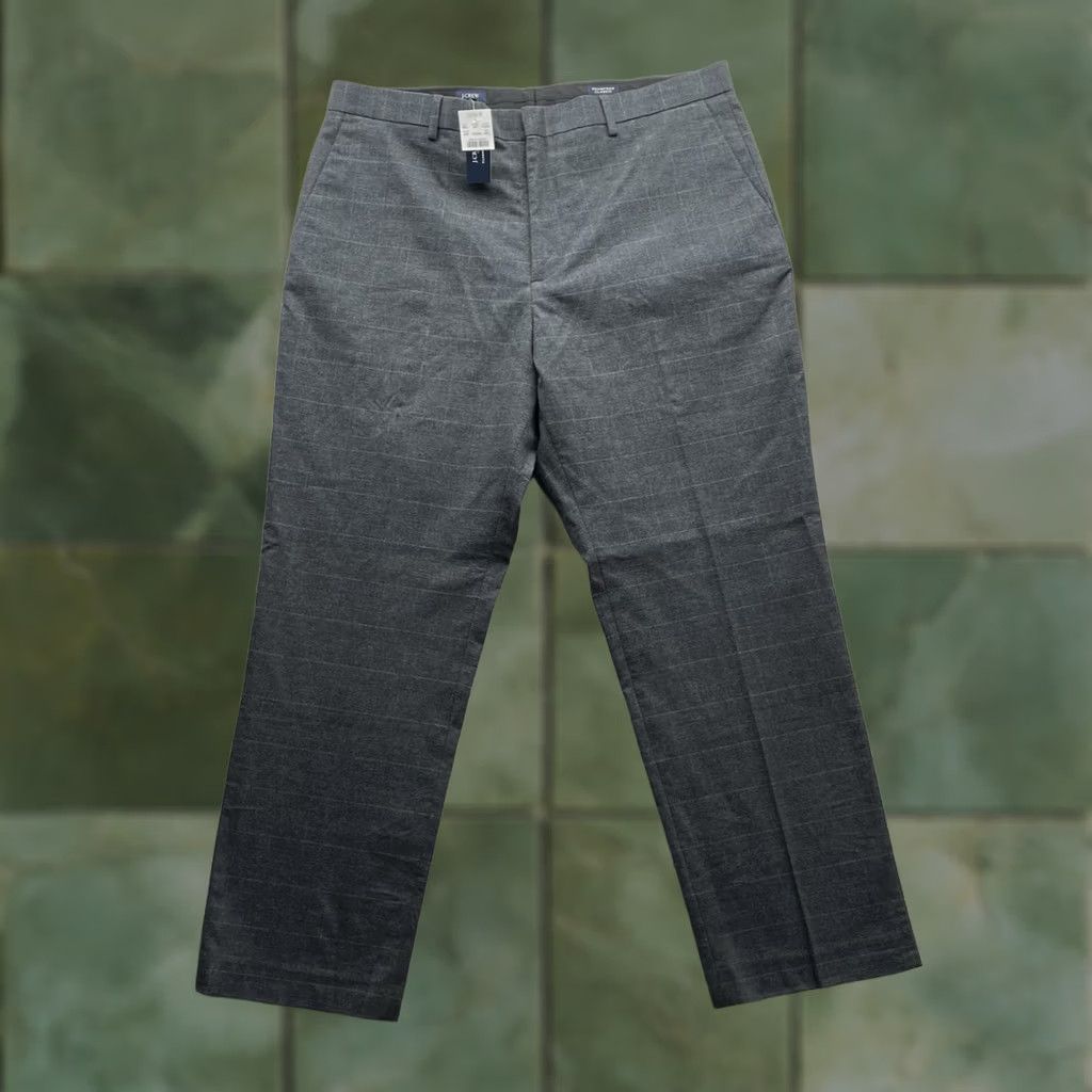 J.Crew J. Crew Thompson Dress Pants 38x30 Gray Glen Plaid Stretch Classic Size US 38 / EU 54 - 1 Thumbnail