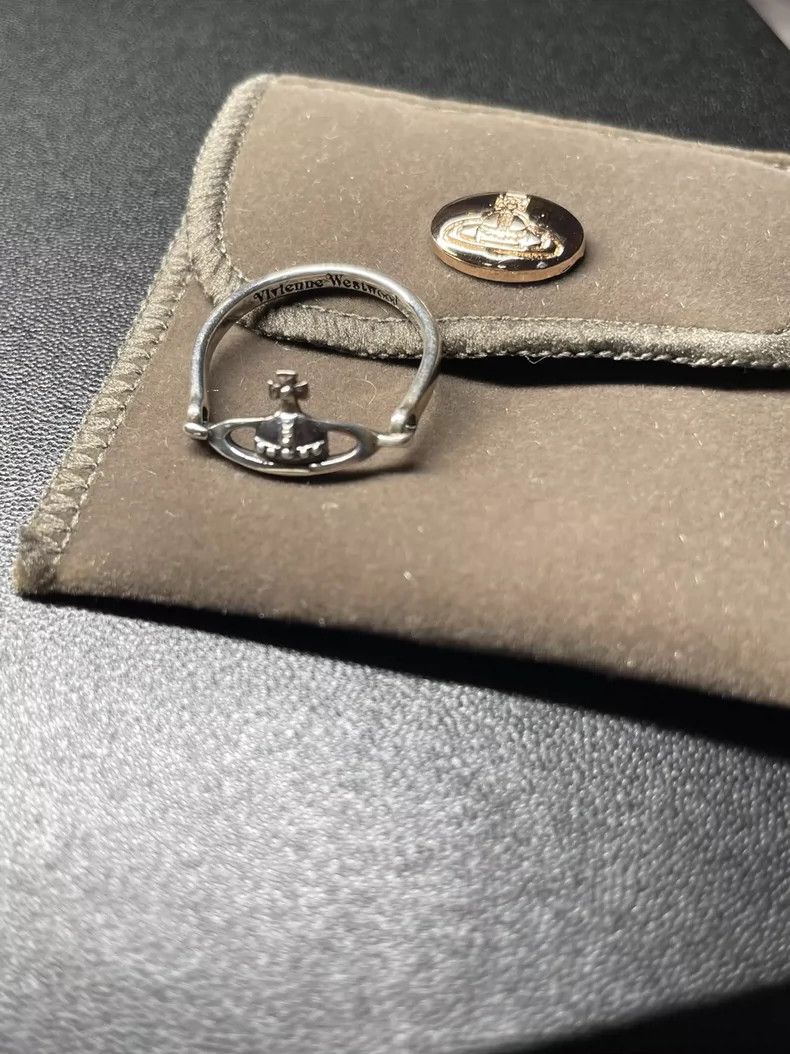 Vivienne Westwood Vivienne Westwood size S Mini Saturn Ring Silver Size S Size ONE SIZE - 3 Thumbnail