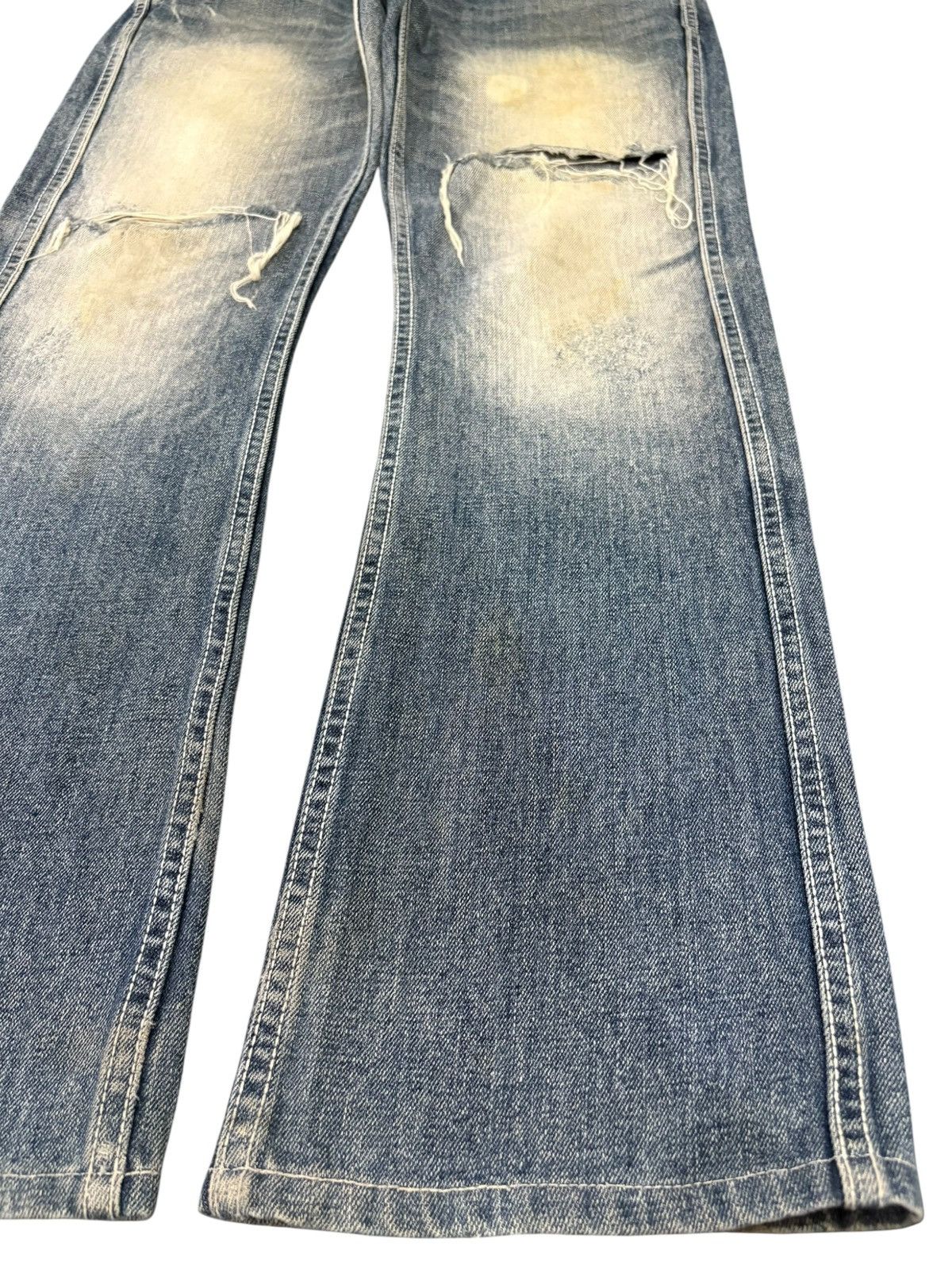 Hysteric Glamour Vintage Japanese Apestein Nice Fade Distress Bootcut Jeans Size US 32 / EU 48 - 7 Thumbnail