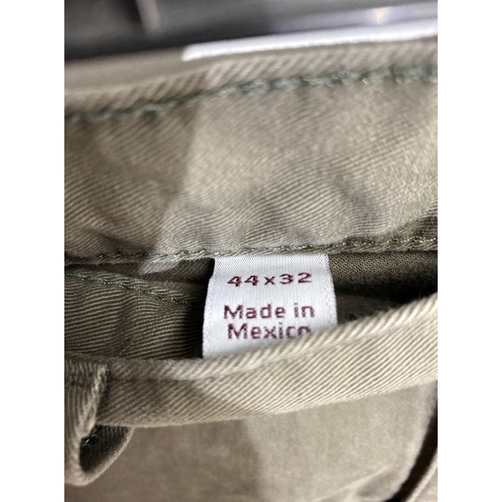 Carhartt Carhartt Men’s Relaxed Fit Washed Canvas Work Pants Carpenter 44 x 32 Greenish Brown Solid 5-Pocket Zip Button Mens Regular Pants Size US 44 / EU 60 - 6 Thumbnail
