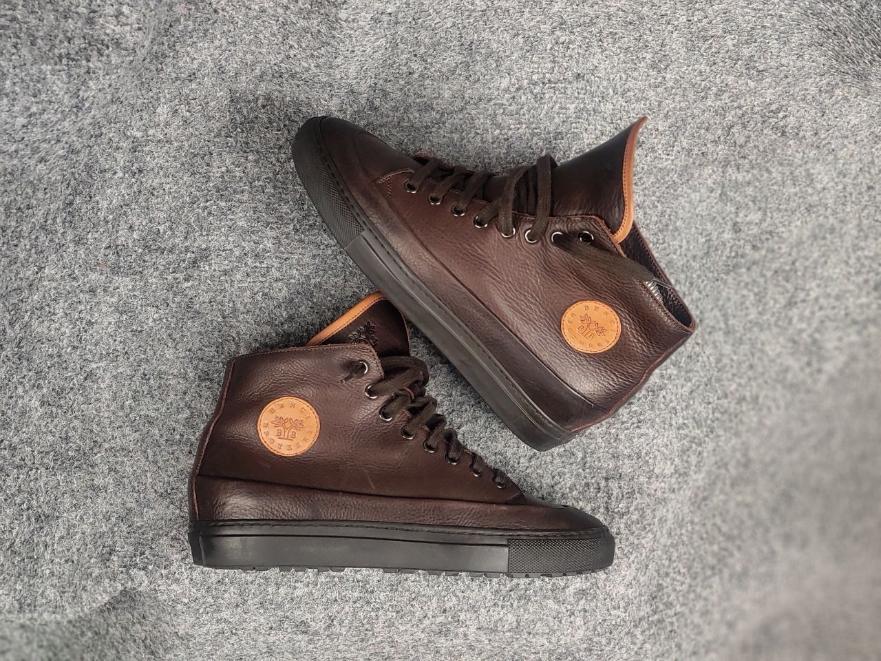 Other Benci Brothers scrambler Fur brown leather boots Sneakers Size US 8 / IT 38 - 1 Thumbnail