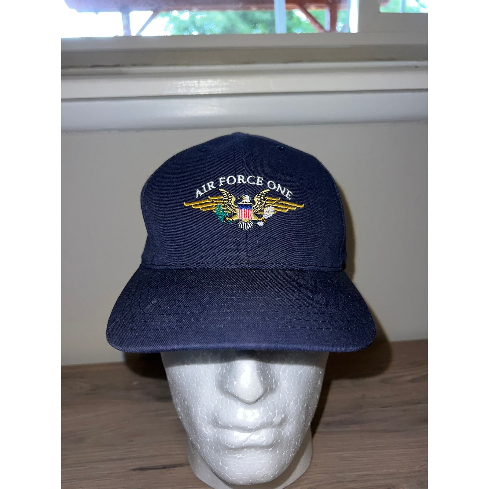 Vintage VTG Air Force One Presidential Airplane Reagan Library Hat Size ONE SIZE - 2 Thumbnail