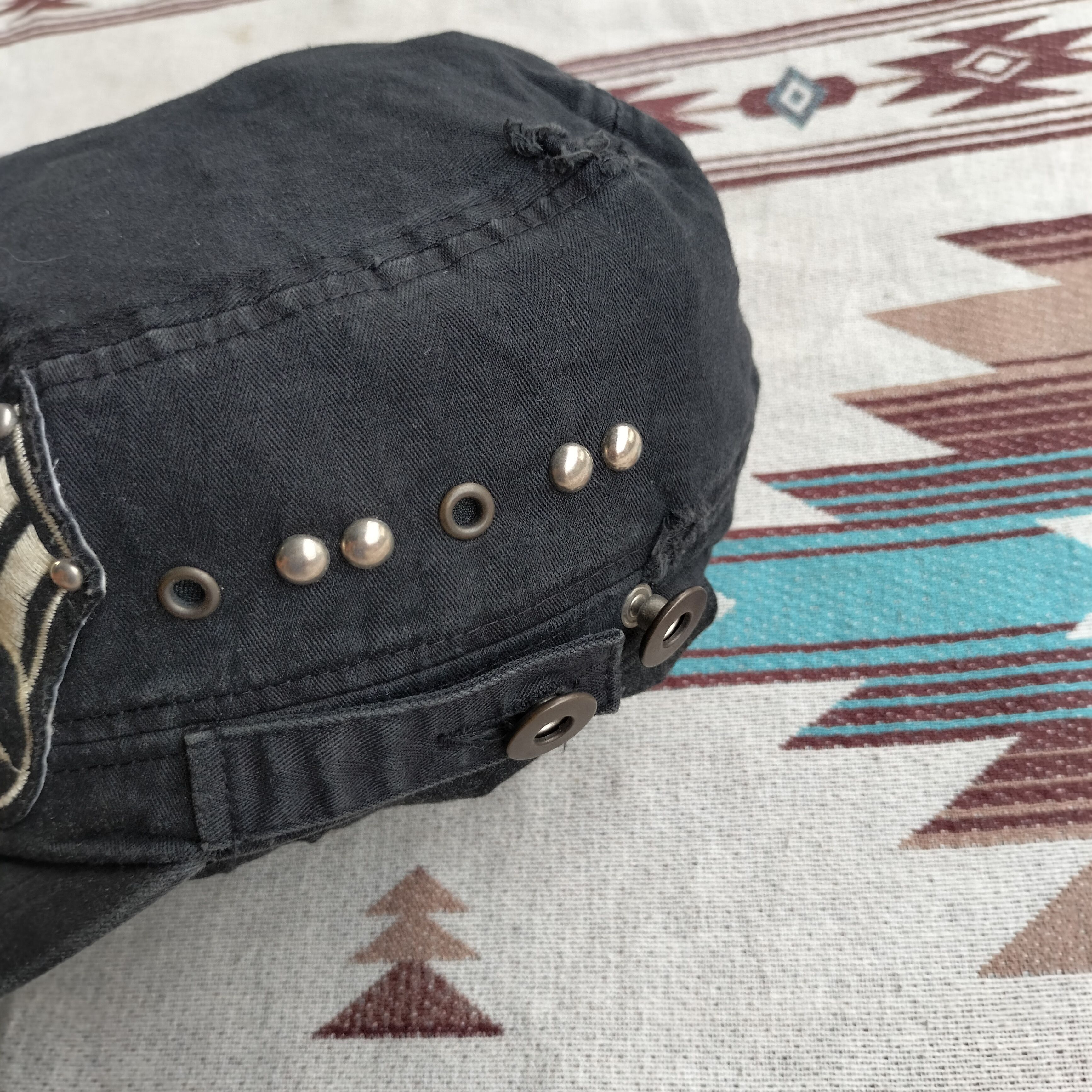 Vintage Army japan grunge style studded cadet hats Size ONE SIZE - 5 Thumbnail