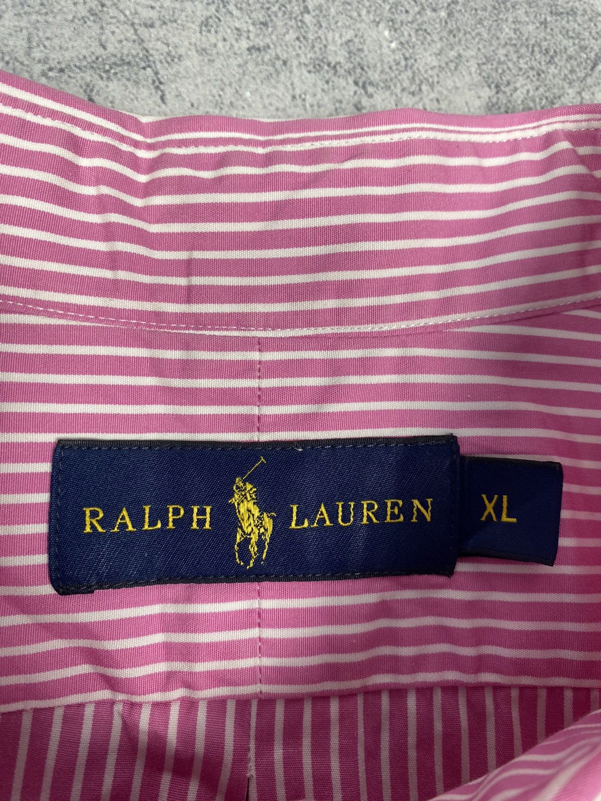 Polo Ralph Lauren Polo Ralph Lauren Striped Pink Button Up Shirt Long Sleeve Size US XL / EU 56 / 4 - 8 Thumbnail