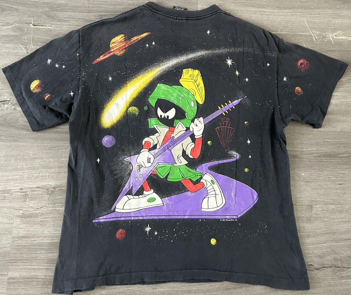 Giant Vintage 1991 Looney Tunes Marvin the Martian AOP t-shirt Size US XL / EU 56 / 4 - 2 Thumbnail