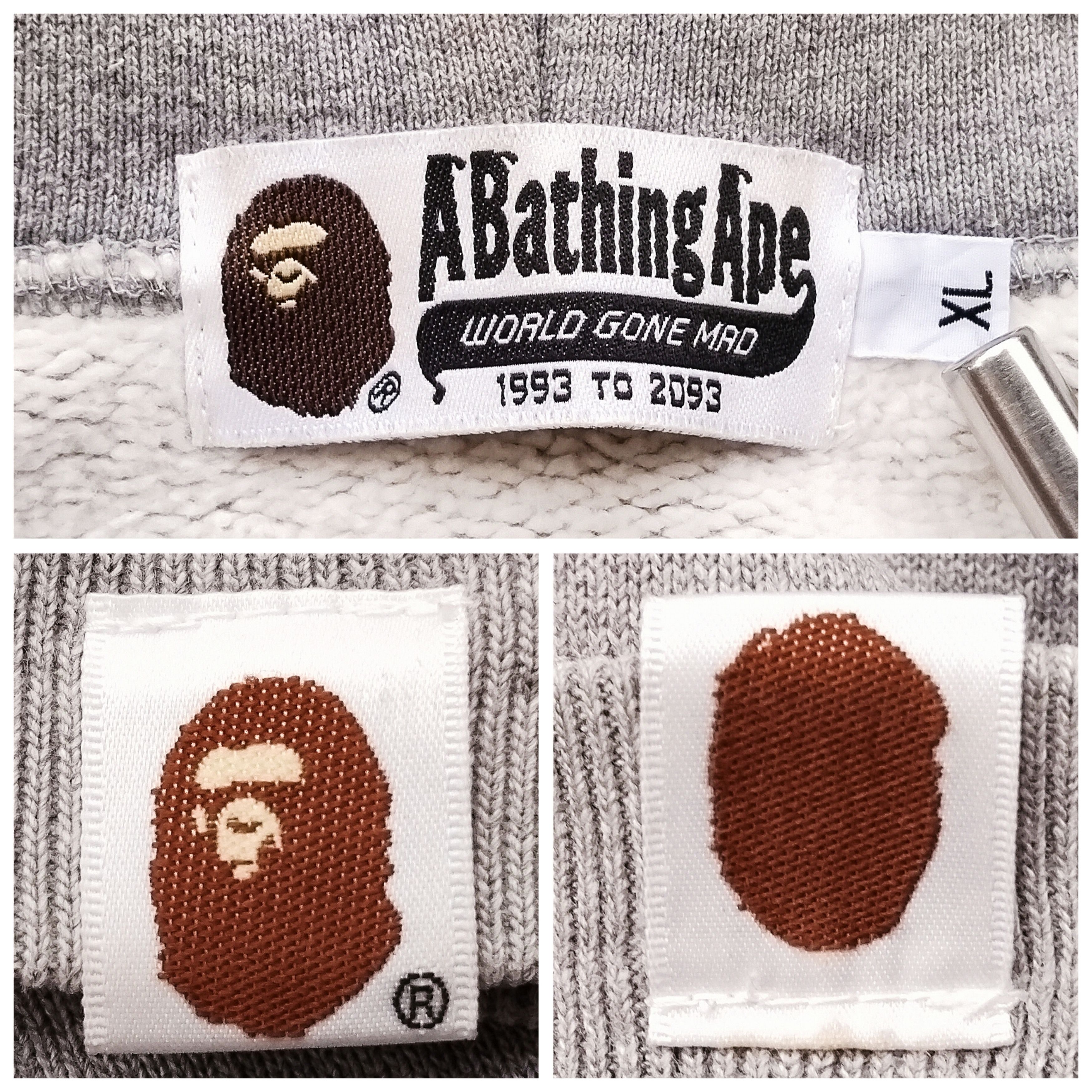 Bape Bape Embriodery Ape Head Zip Hoodie Size US XL / EU 56 / 4 - 7 Thumbnail