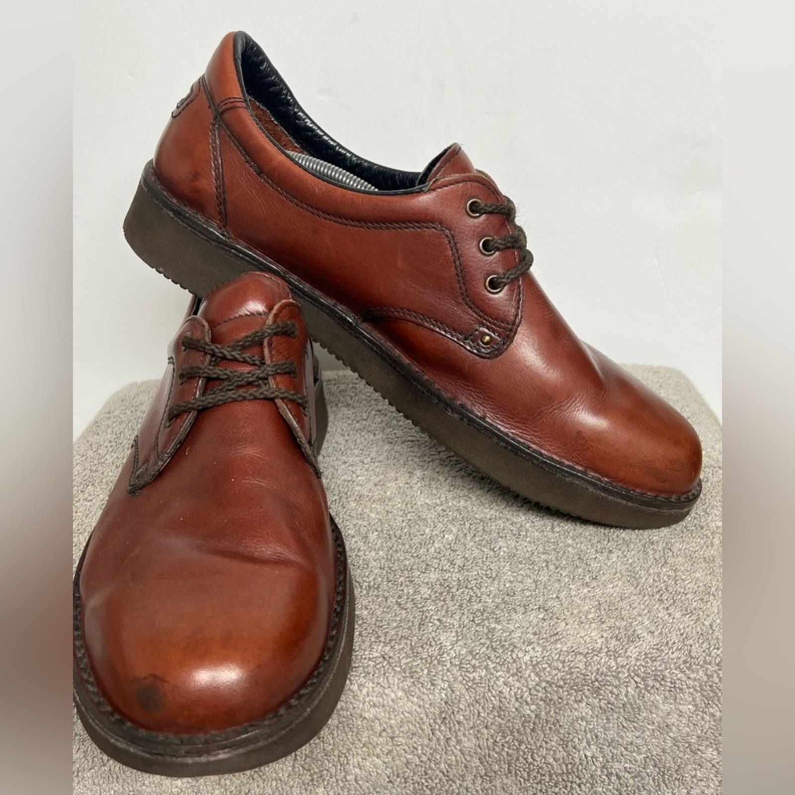 Rockport RocSports by Rockport Mens Oxford Shoes Cognac Vibram 13 M Size US 13 / EU 46 - 3 Thumbnail