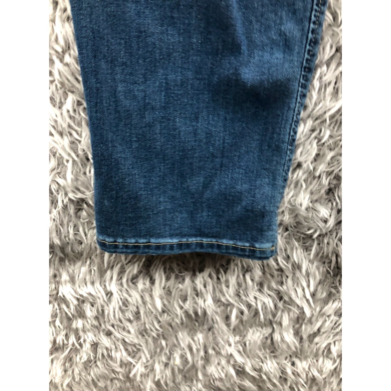Lee LEE Premium Classic Jeans Woman Size 16 Short Blue Straight 5-Pocket Denim Size 38" / US 16 / IT 52 - 7 Thumbnail