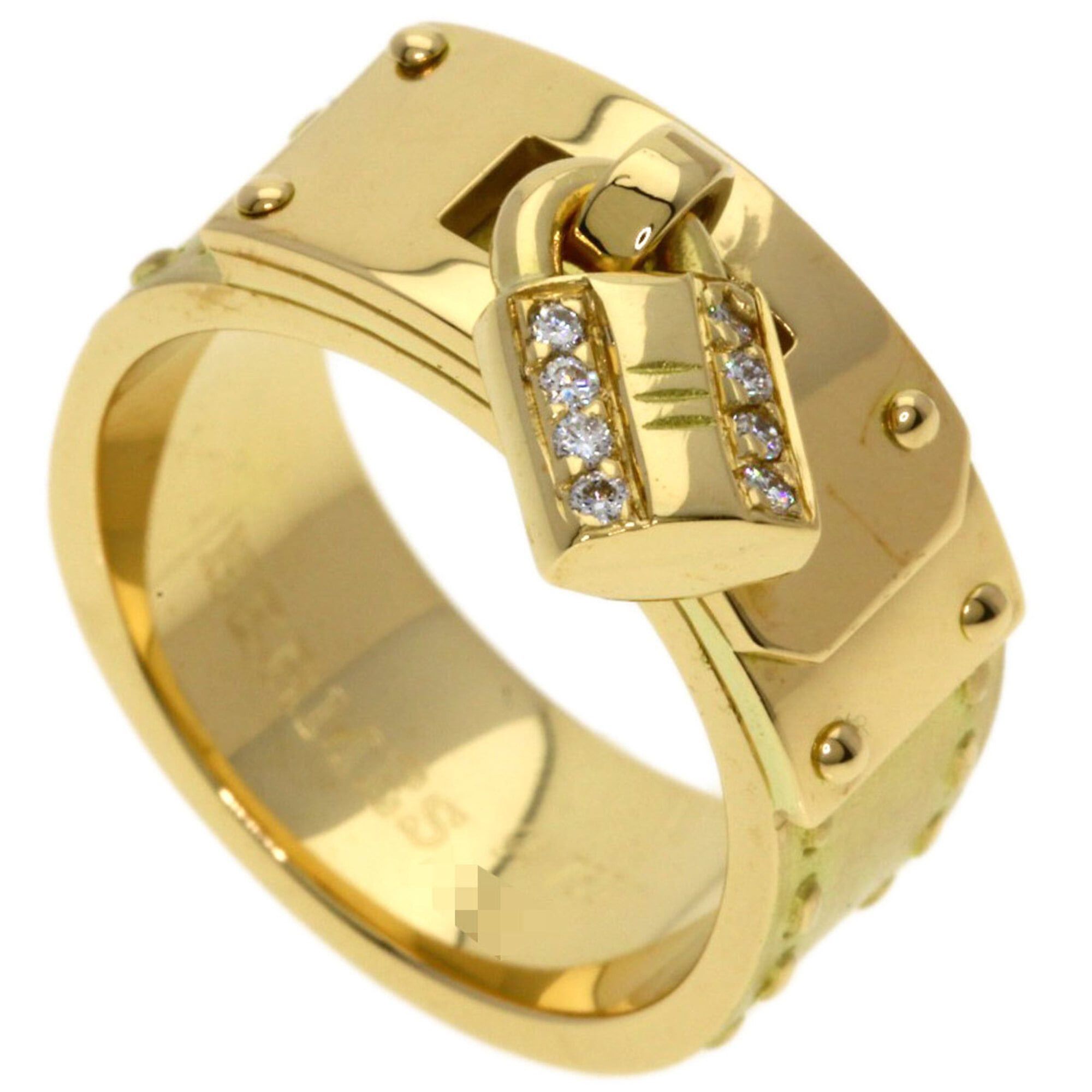 Hermes Hermes Kelly Diamond Ring #54, 18K Yellow Gold, Women's Size ONE SIZE - 1 Thumbnail