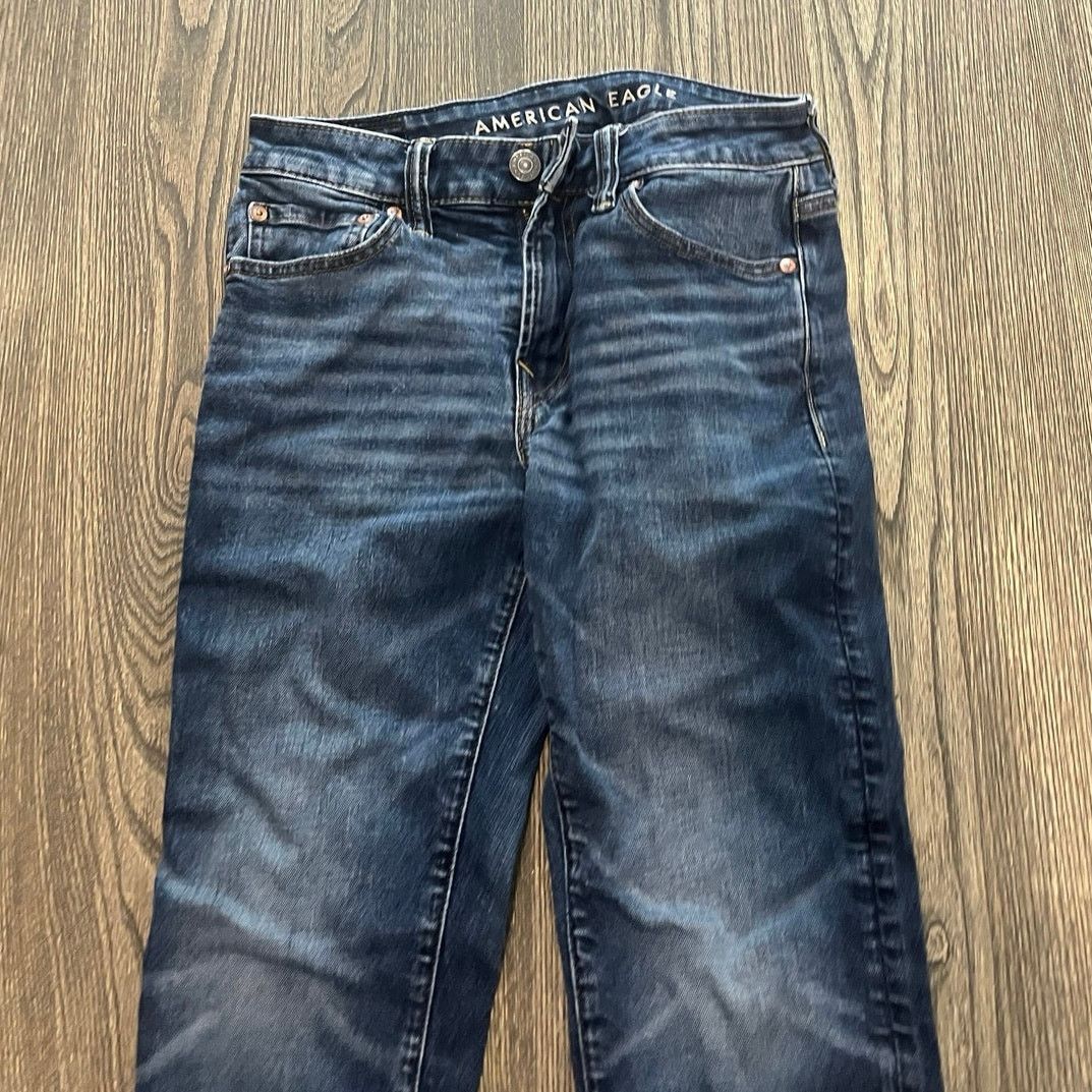 American Eagle Outfitters American Eagle Mens Athletic Fit Straight Leg Jeans 26x28 Size US 26 / EU 42 - 3 Thumbnail