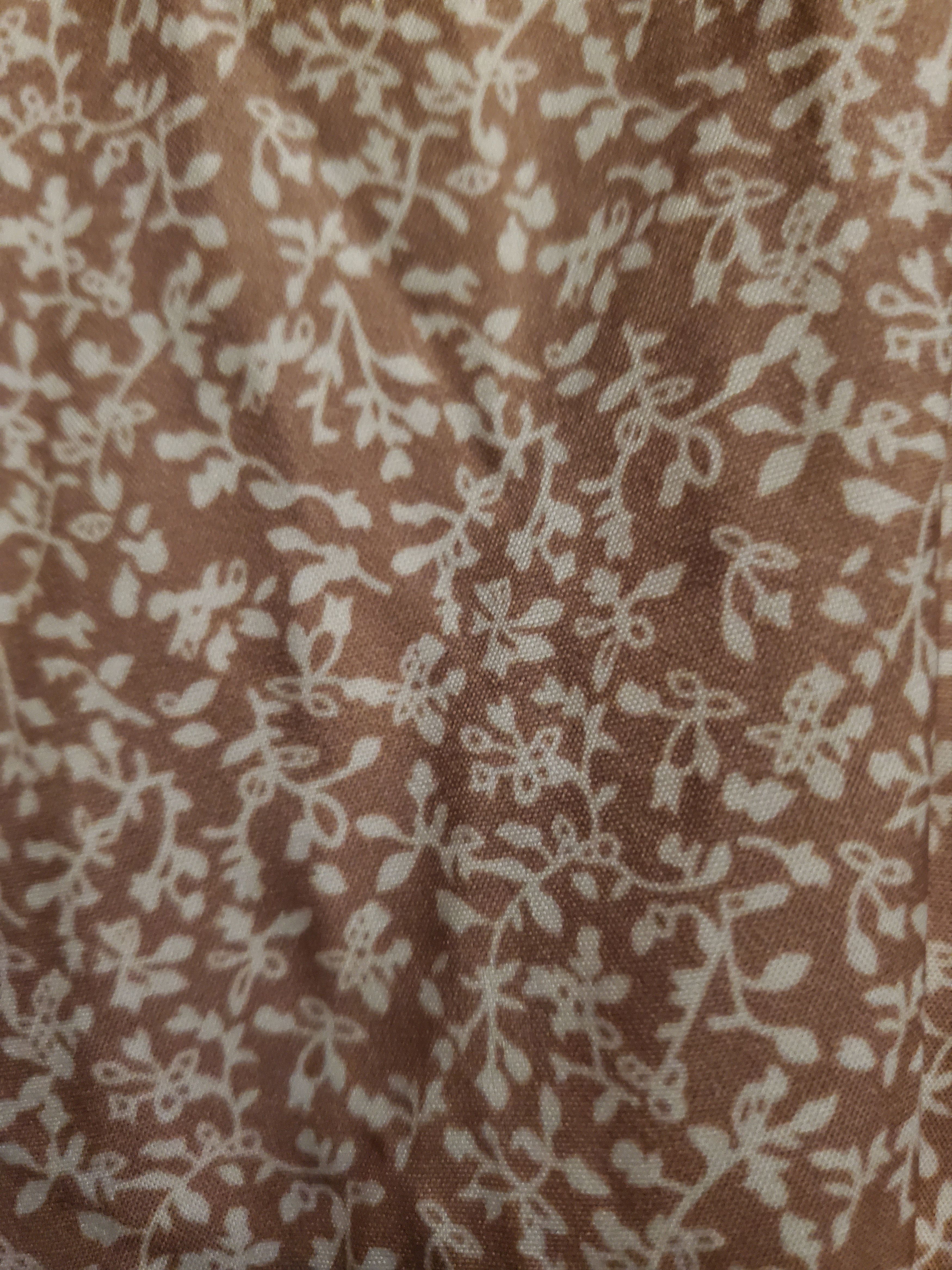 Other Simplee lightweight tan mini dress w/ white floral design Size S / US 4 / IT 40 - 7 Thumbnail