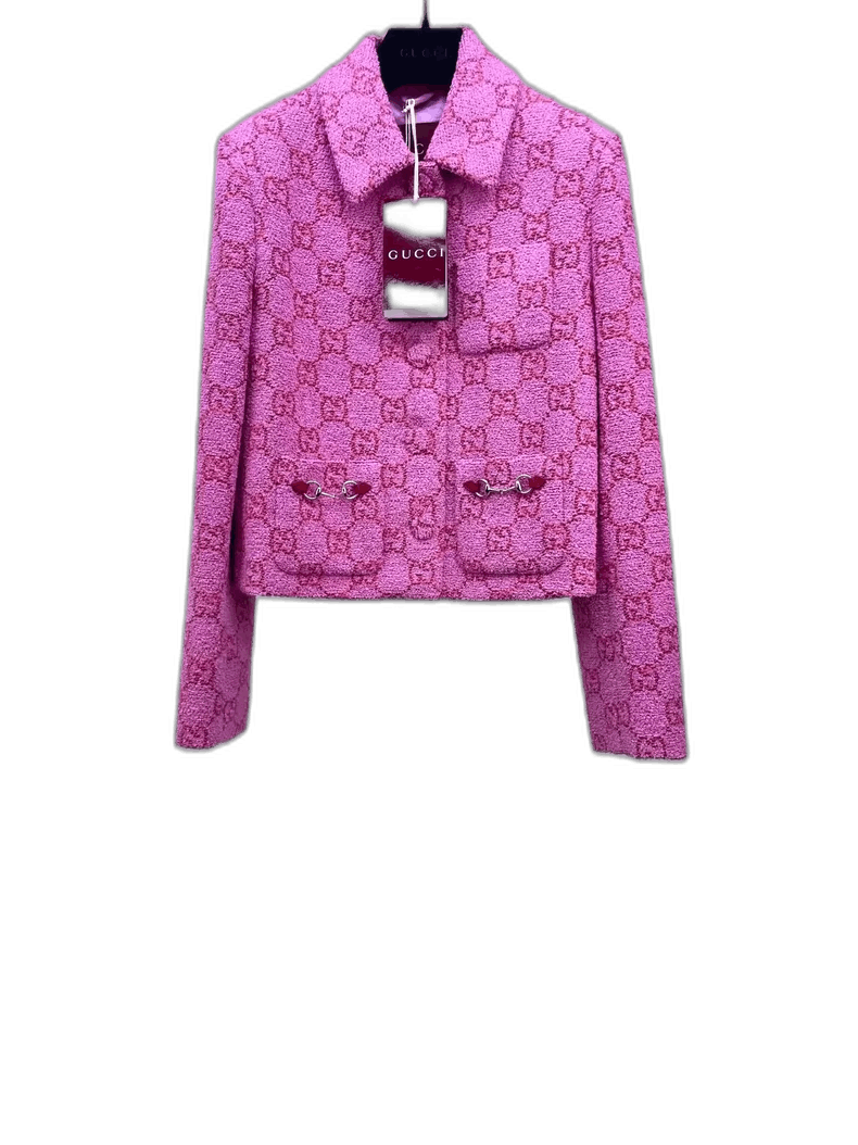 Gucci Gucci Pink Floral Print Coat Size US L / EU 52-54 / 3 - 1 Thumbnail