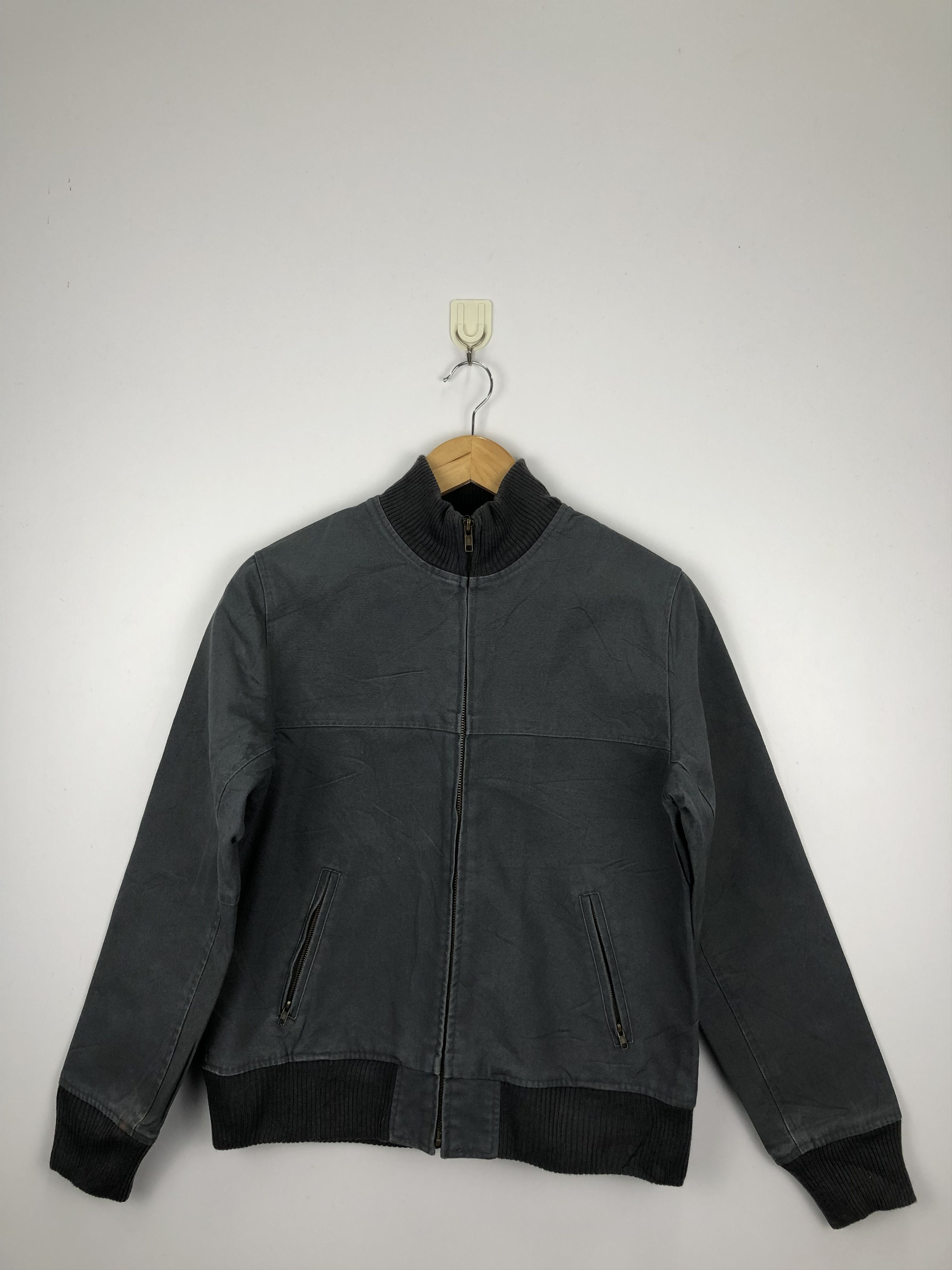 Japanese Brand Vintage 90s Japanese Brand Zipper Wool Jacket V0437 Size US M / EU 48-50 / 2 - 1 Thumbnail