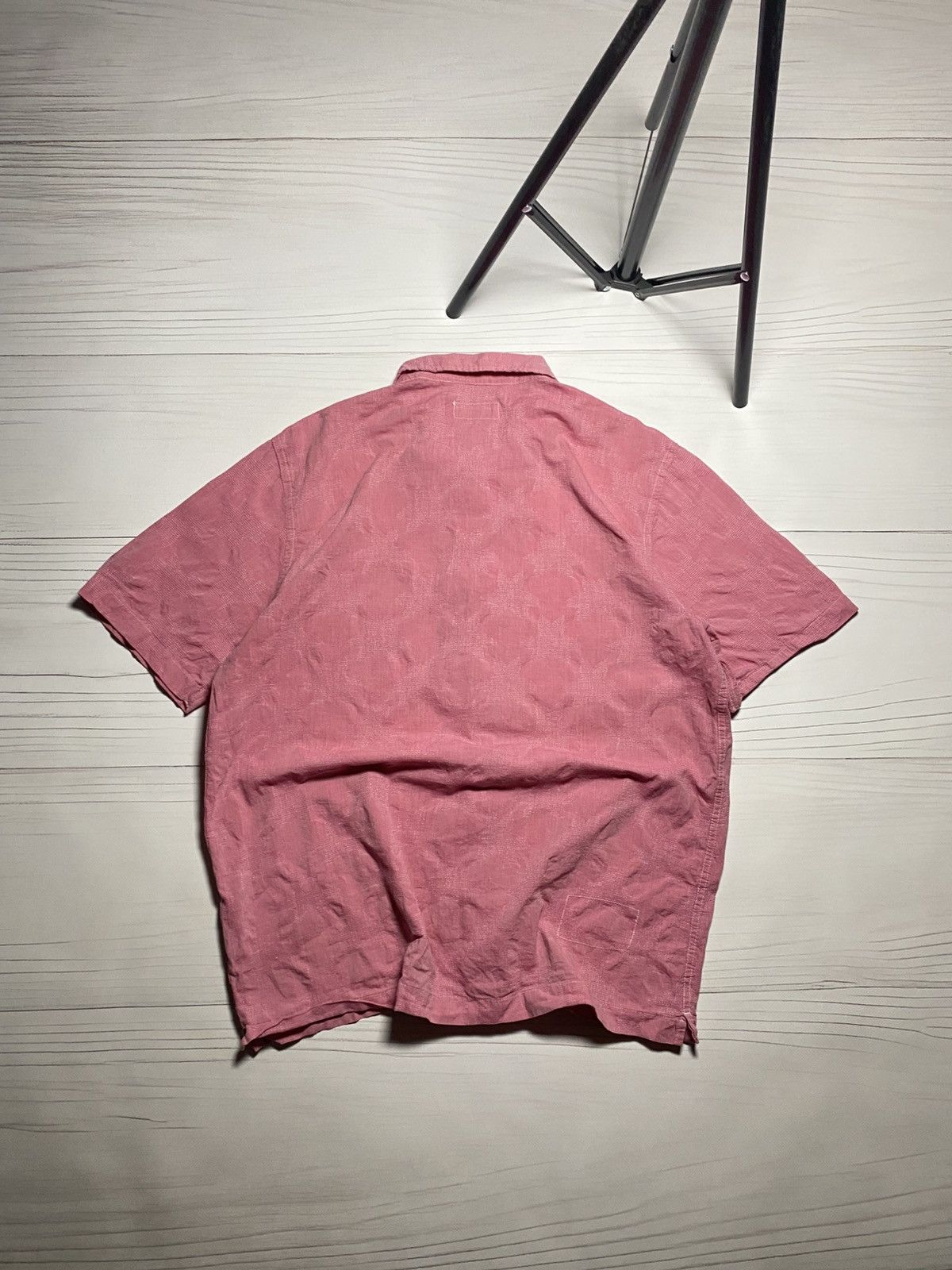 Universal Works × Vintage Universal Works pink stars Hawaii Button Up y2k camp shirt Size US S / EU 44-46 / 1 - 2 Thumbnail