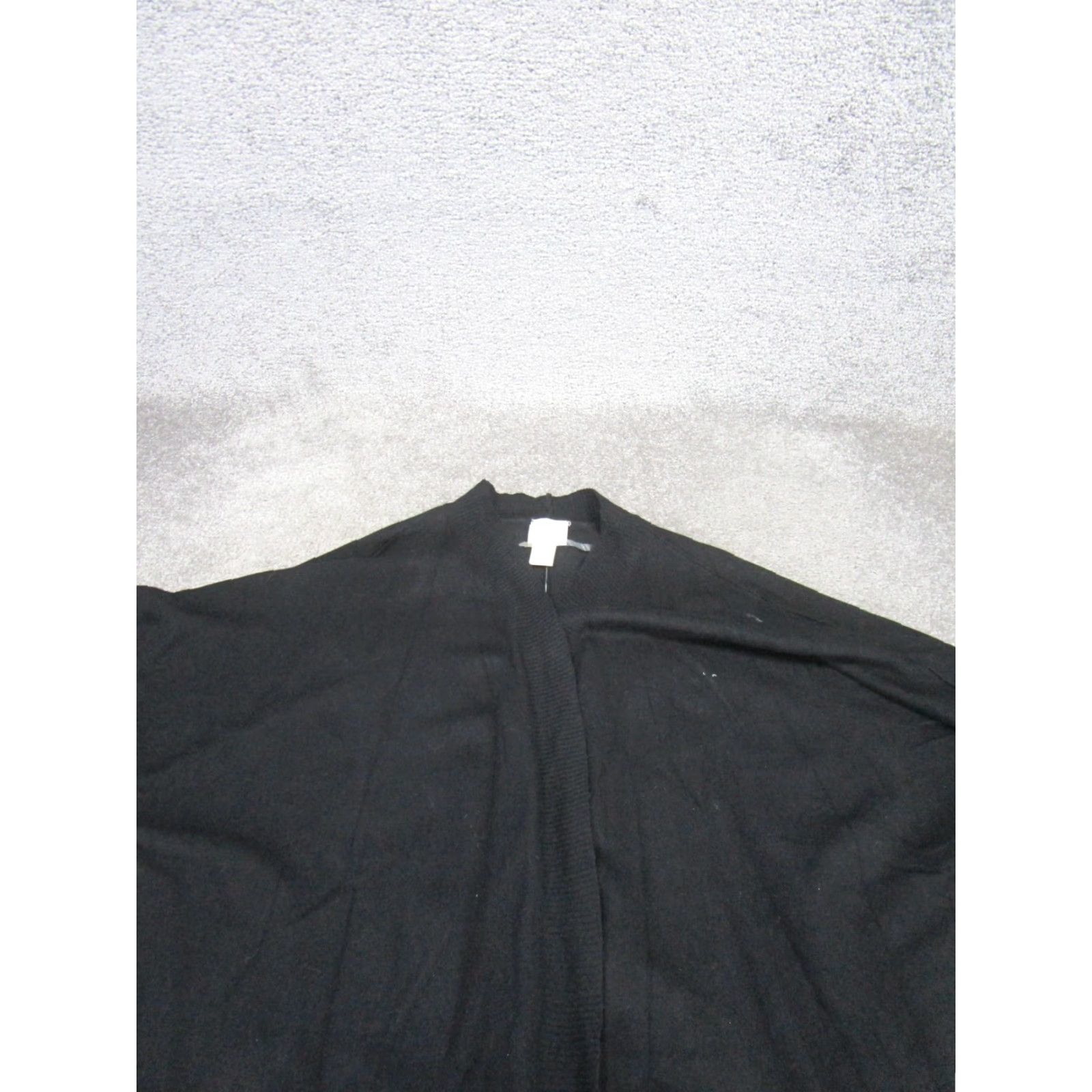 Vintage Chico'S Mindy Vest 1 Rib Detail Womens Sweater Black NEW Size XS / US 0-2 / IT 36-38 - 2 Thumbnail