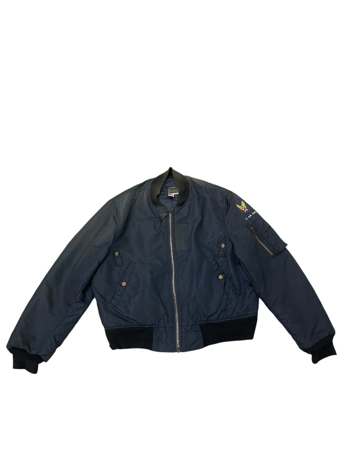 I. Spiewak And Sons Us Air Force Ma-1 Jacket Spiewak Padded Sun Faded 5🟩9 Size US L / EU 52-54 / 3 - 1 Thumbnail