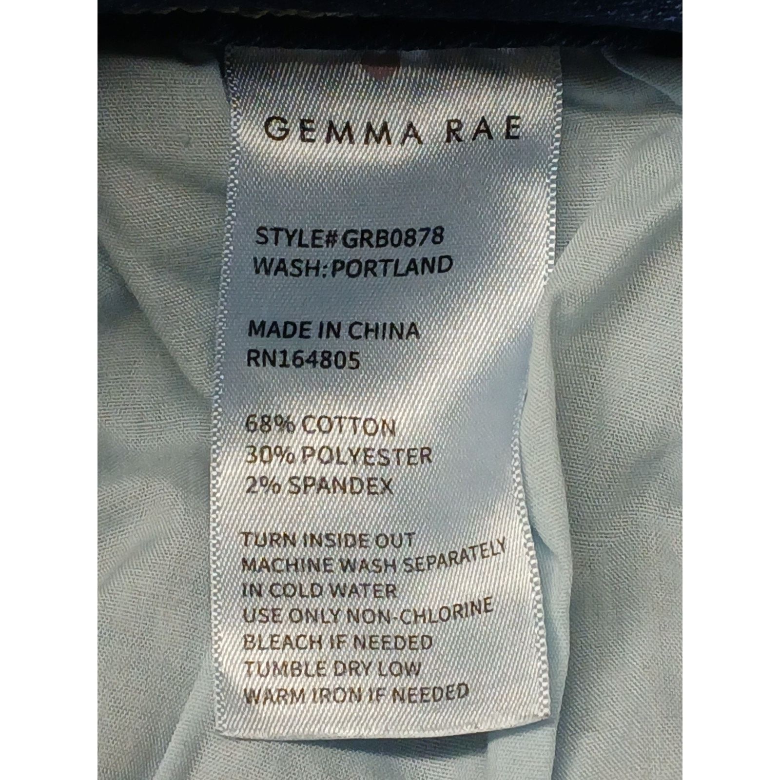 Other gemma Rae (7/28) Womens Skinny Straight Fit Blue Denim Jeans Size 26" / US 2 / IT 38 - 8 Thumbnail