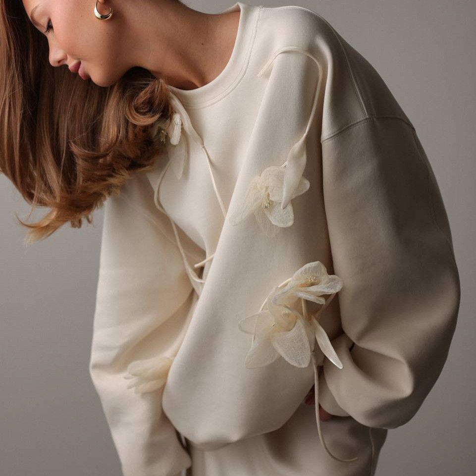 Other White floral sweatshirt Size L / US 10 / IT 46 - 3 Thumbnail