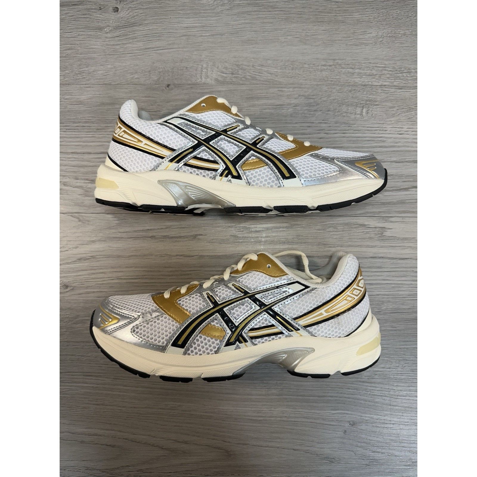 Asics Asics Men's Gel 1130 White Black Gold - Size 9 Size US 9 / EU 42 - 2 Thumbnail