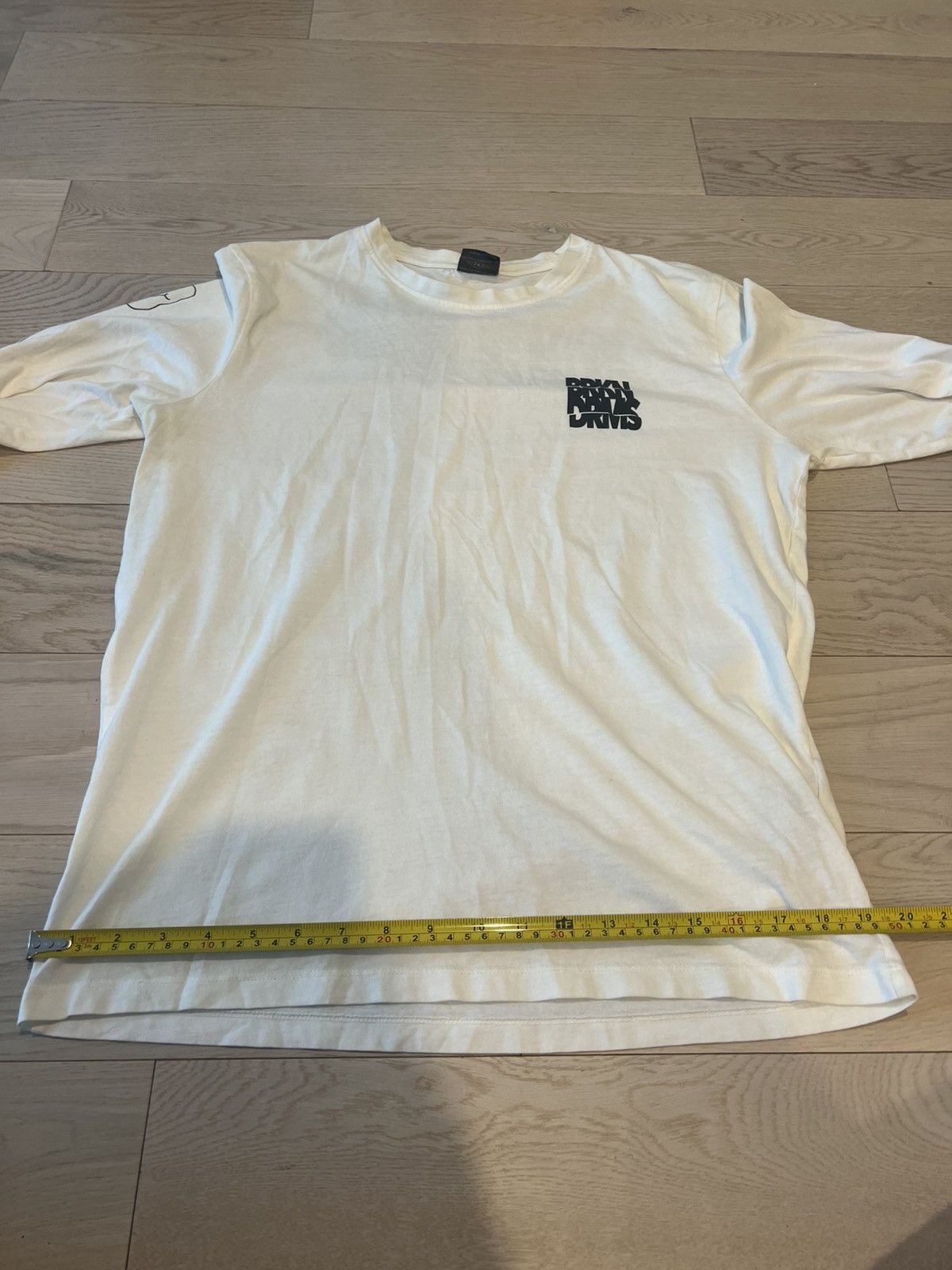 Jack & Jones Jack & Jones White Long Sleeve Shirt Sz L – “Broken Dreams” Size US L / EU 52-54 / 3 - 7 Thumbnail