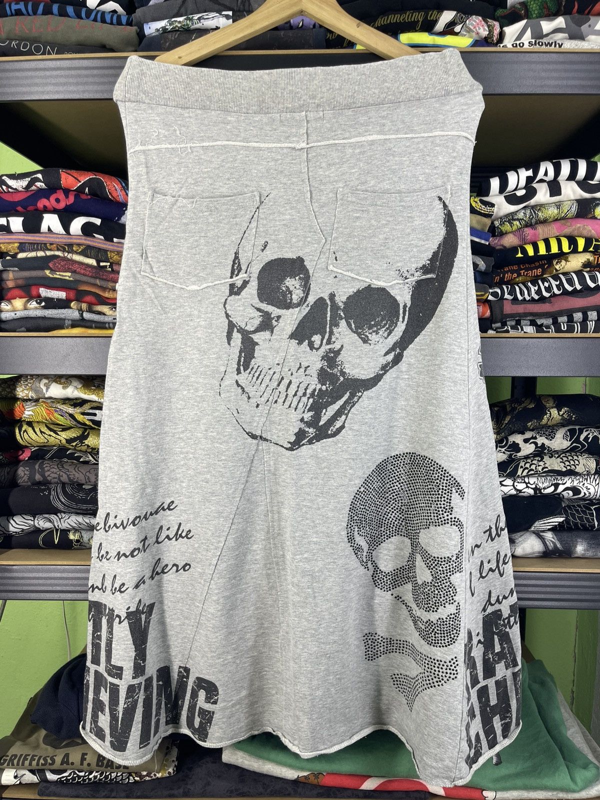 Japanese Brand M. K. R. Fashion Punk Style Skirt Skull Logo LGB Size 30" / US 8 / IT 44 - 7 Thumbnail