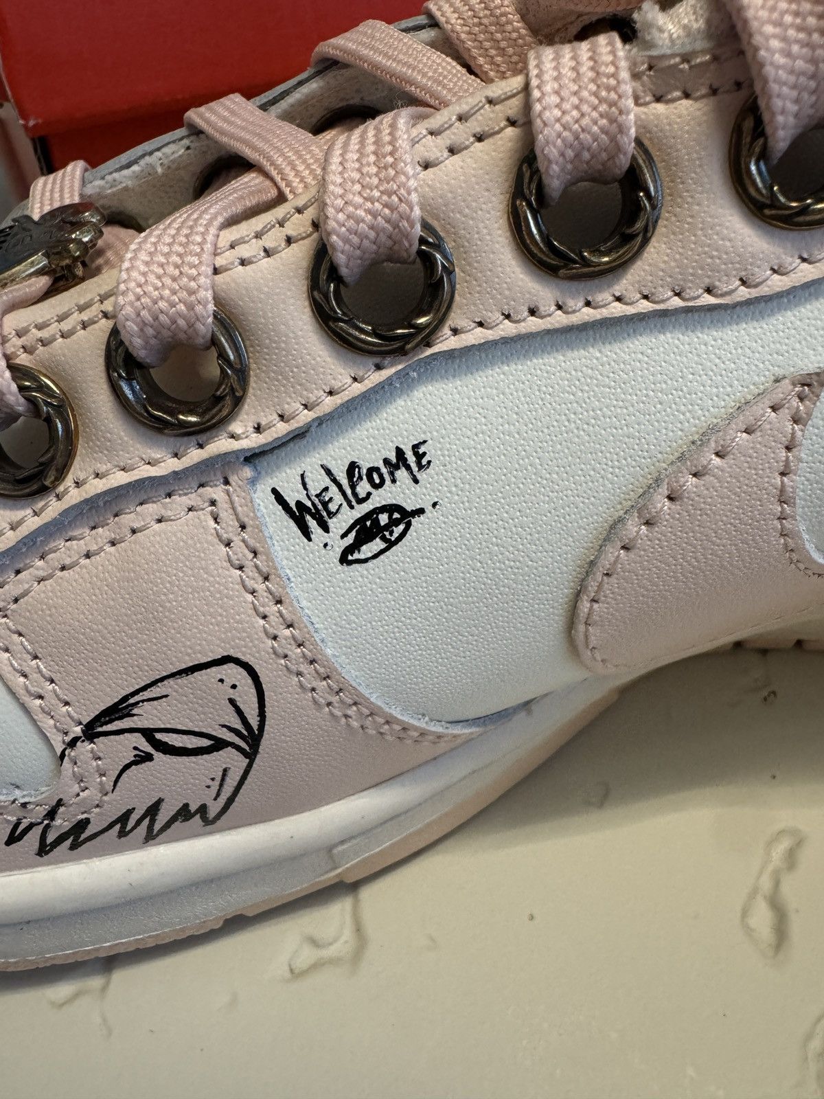 Chrome Hearts Matty Boy Hand Painted Chrome Hearts Nike Dunk Low Size US 10 / EU 43 - 9 Thumbnail