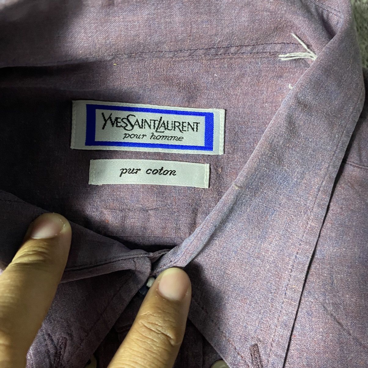 Yves Saint Laurent Vintage Yves Saint Laurent Longsleeve Shirt Size US XXL / EU 58 / 5 - 3 Thumbnail