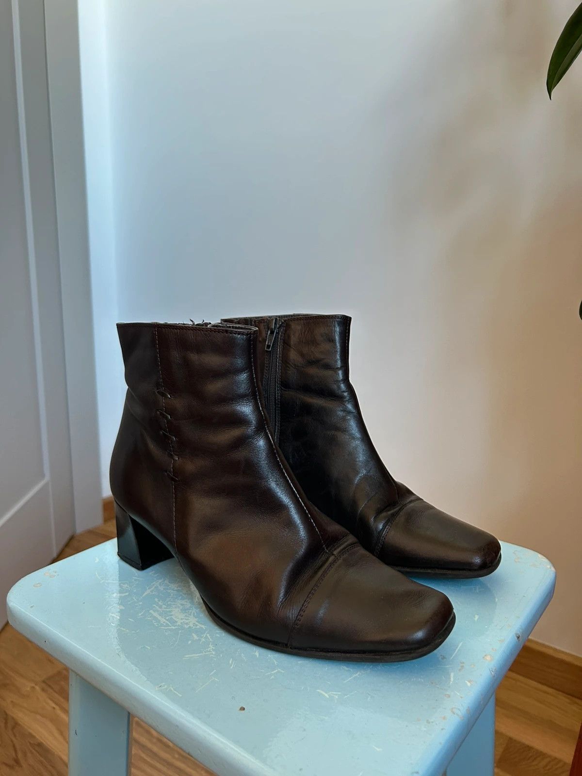 Clarks Clarks Women's Leather Boots Size US 8.5 / IT 38.5 - 2 Thumbnail