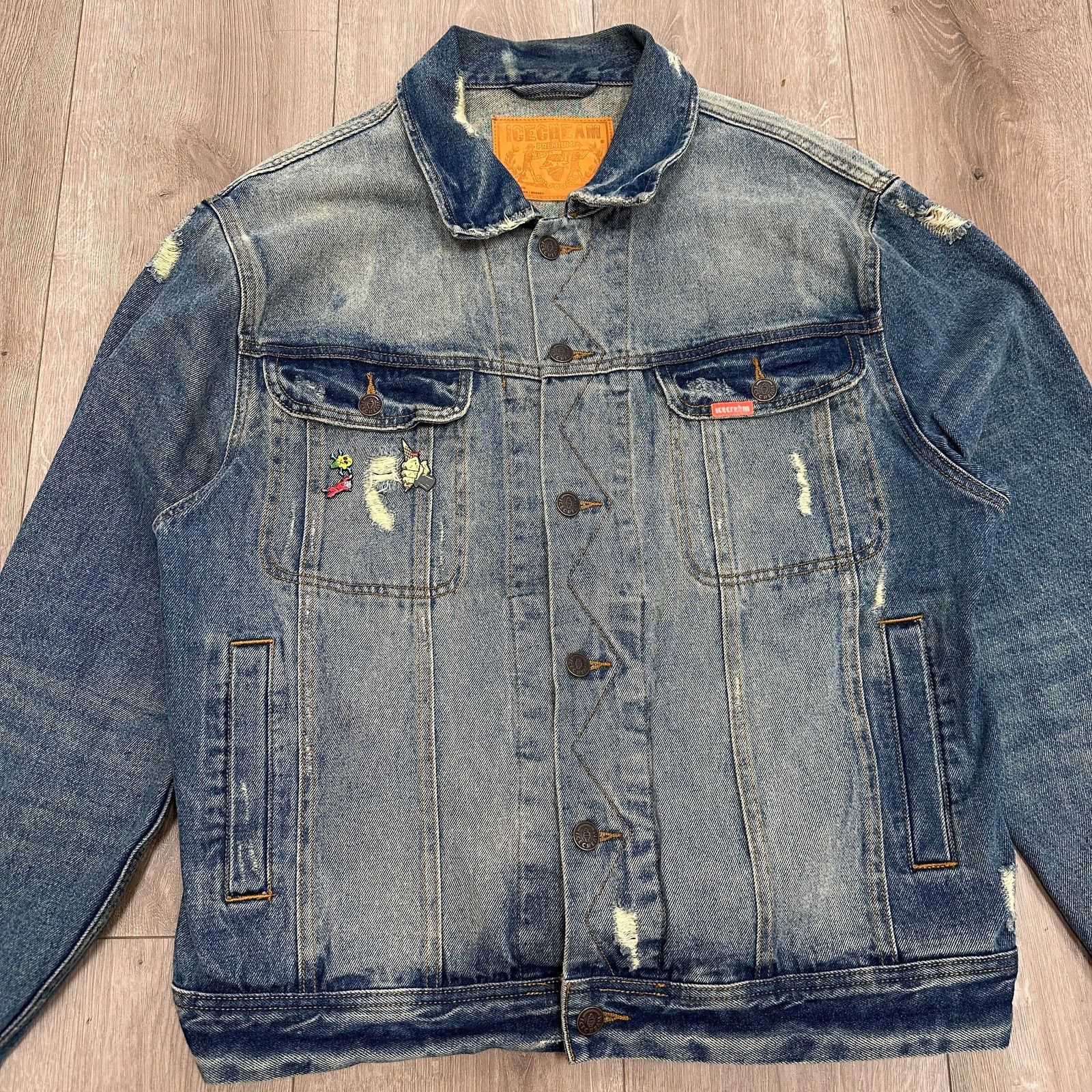 Icecream SS22 Icecream Mamba Denim Jacket Blue Wash sizer XL B23 Size US XL / EU 56 / 4 - 2 Thumbnail