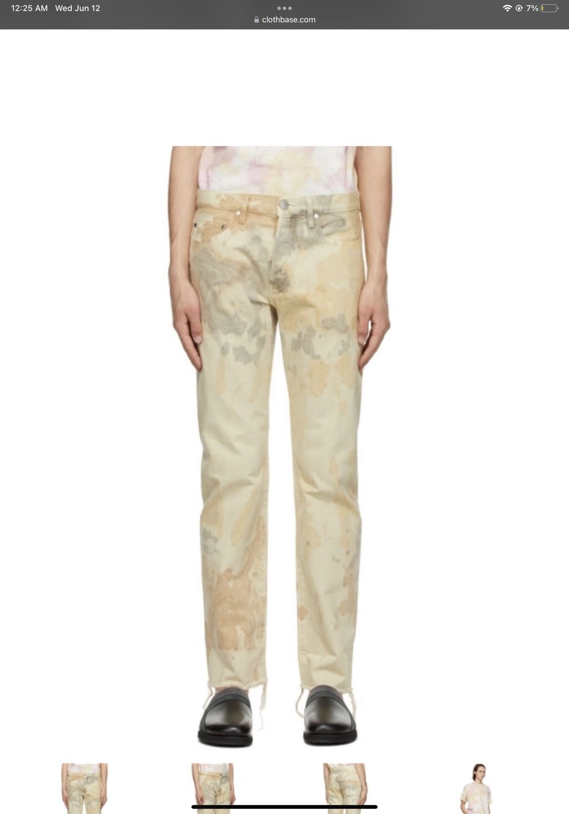 John Elliott John Elliott Beige Dyed The Daze Jeans Size US 32 / EU 48 - 6 Thumbnail