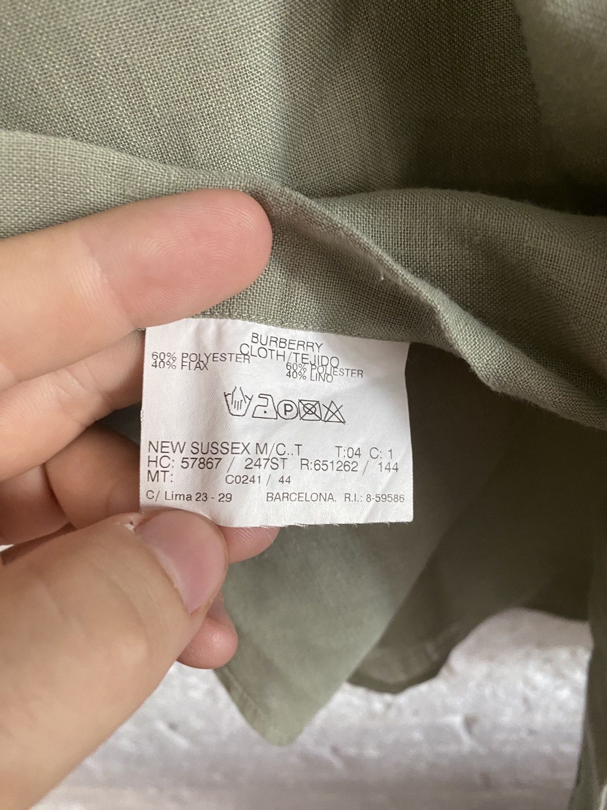 Vintage Vintage Burberry Linen Shirt Size US M / EU 48-50 / 2 - 5 Thumbnail