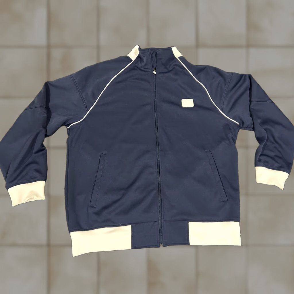 Nike Nike Track Jacket Mens XL Navy Blue Full Zip Patch Retro Vintage Size US XL / EU 56 / 4 - 1 Thumbnail