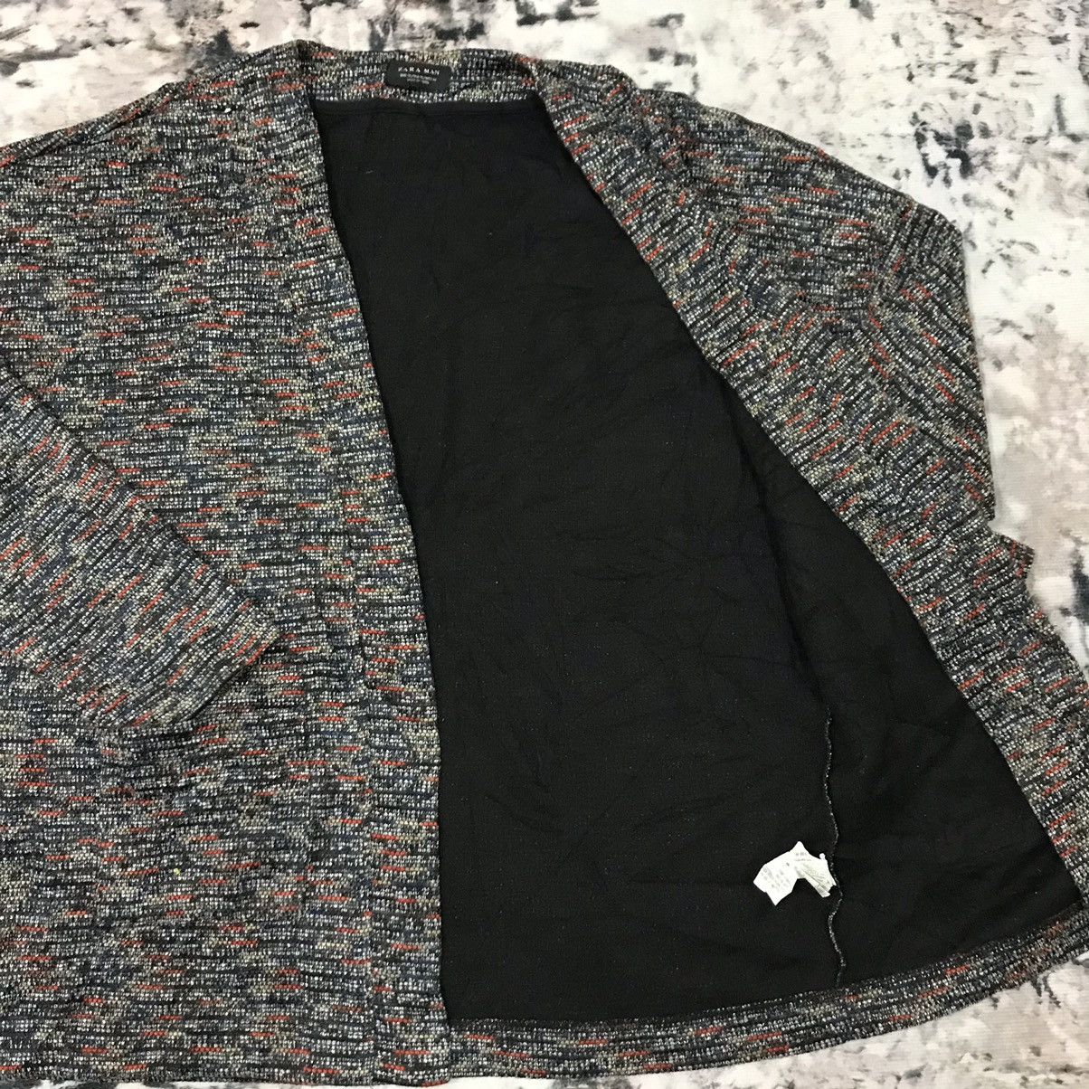 Zara Zara Man Multicolor Knit cardigan open colar Jacket Size US L / EU 52-54 / 3 - 3 Thumbnail