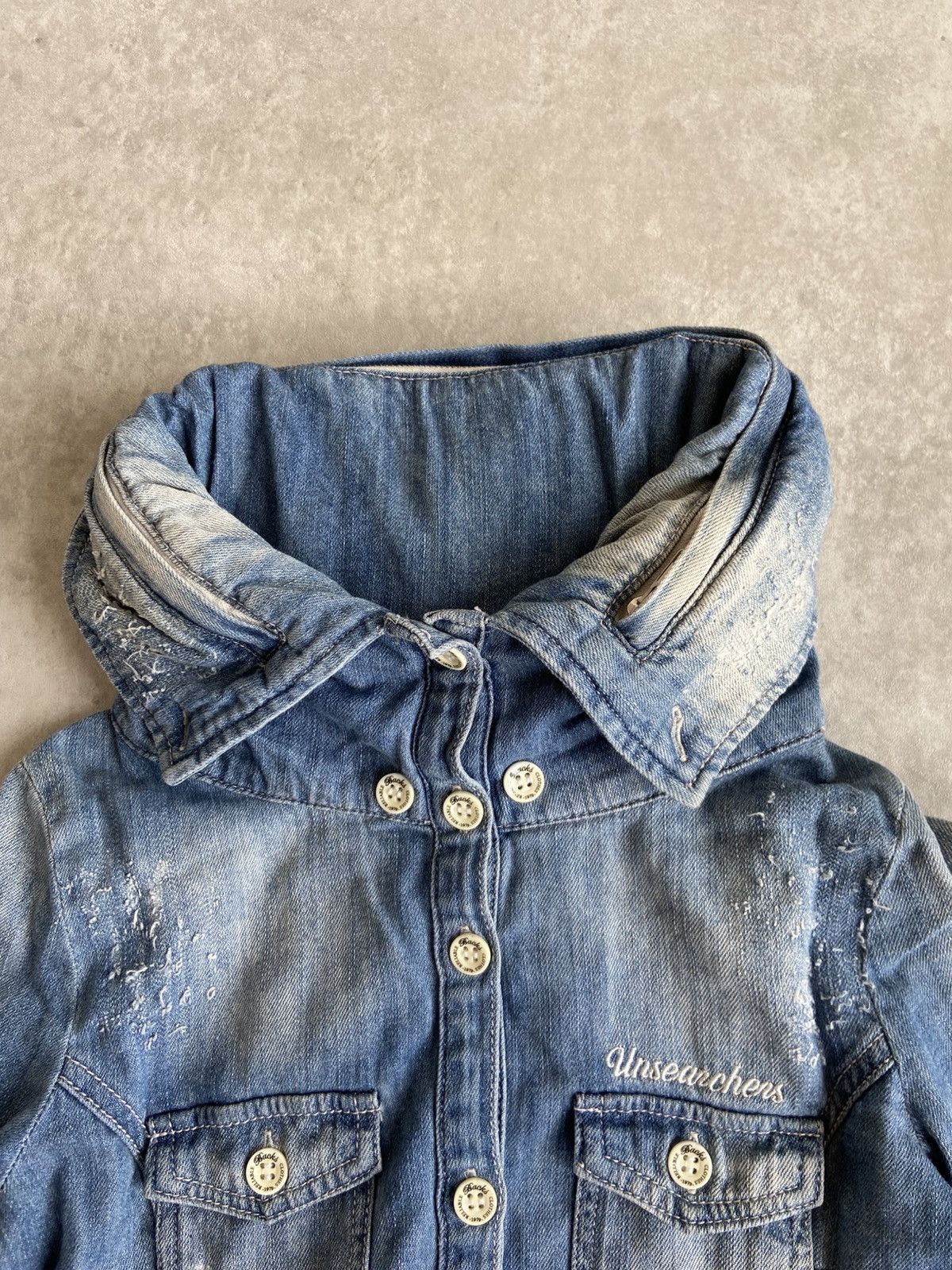 If Six Was Nine × Japanese Brand × Le Grande Bleu (L.G.B.) BACKS BONO Button Up Hoodie Denim Flannel Size US M / EU 48-50 / 2 - 5 Thumbnail