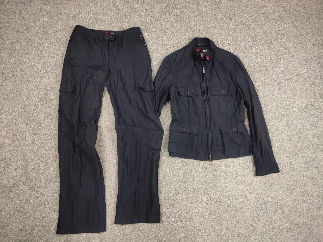 Versace Vintage 90's Versace Sport Jacket x Cargo Pants Nylon Blend Size S / US 4 / IT 40 - 6 Thumbnail