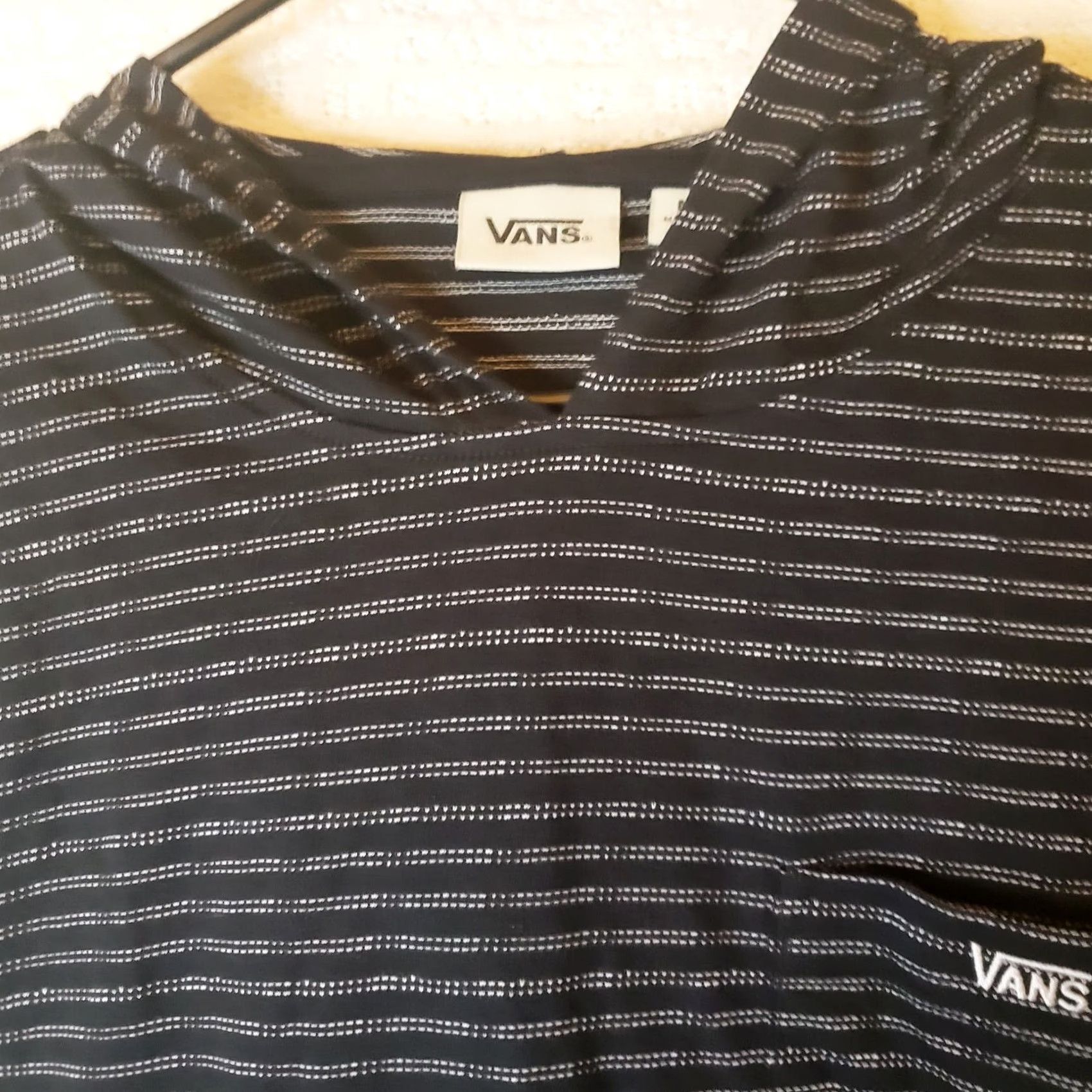 Vans VANS Hoodie Shirt Medium M Multicolor Striped Logo Long Sleeve Hooded Mens Size US M / EU 48-50 / 2 - 5 Thumbnail