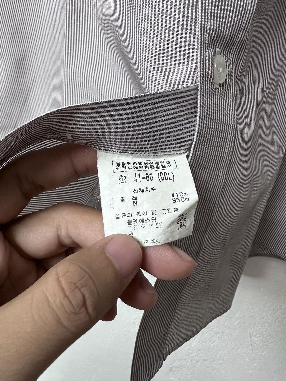 Balenciaga Vintage Balenciaga Striped Button Up Shirt Size US L / EU 52-54 / 3 - 7 Thumbnail