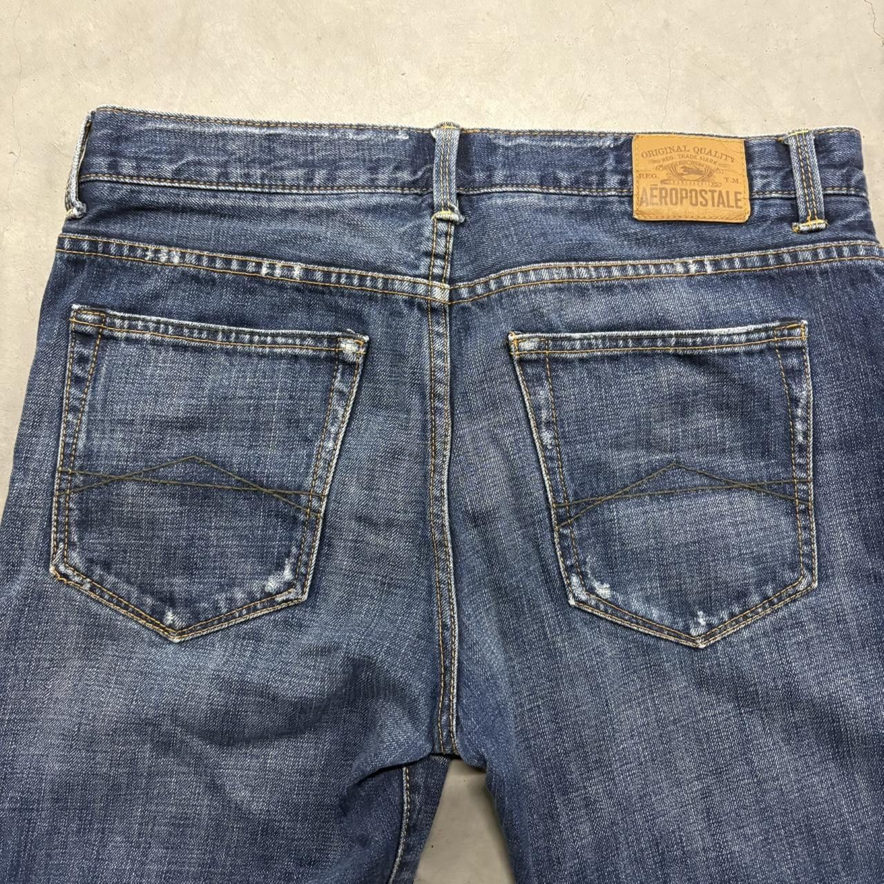 Aeropostale Crazy Vintage Y2K/2000s Baggy Aeropostale Streetwear Skater Levis Dark Wash Denim Jeans! Size US 34 / EU 50 - 7 Thumbnail