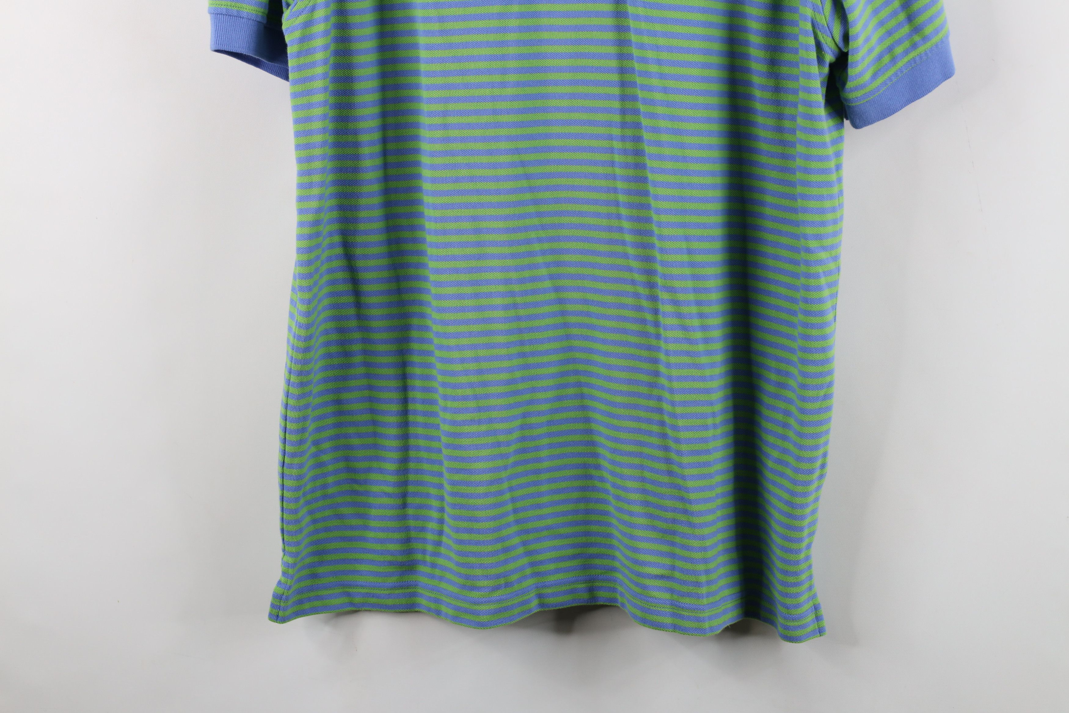 Lands' End Vintage 90s Lands End Block Pique Cotton Knit Golf Polo Size US L / EU 52-54 / 3 - 3 Thumbnail