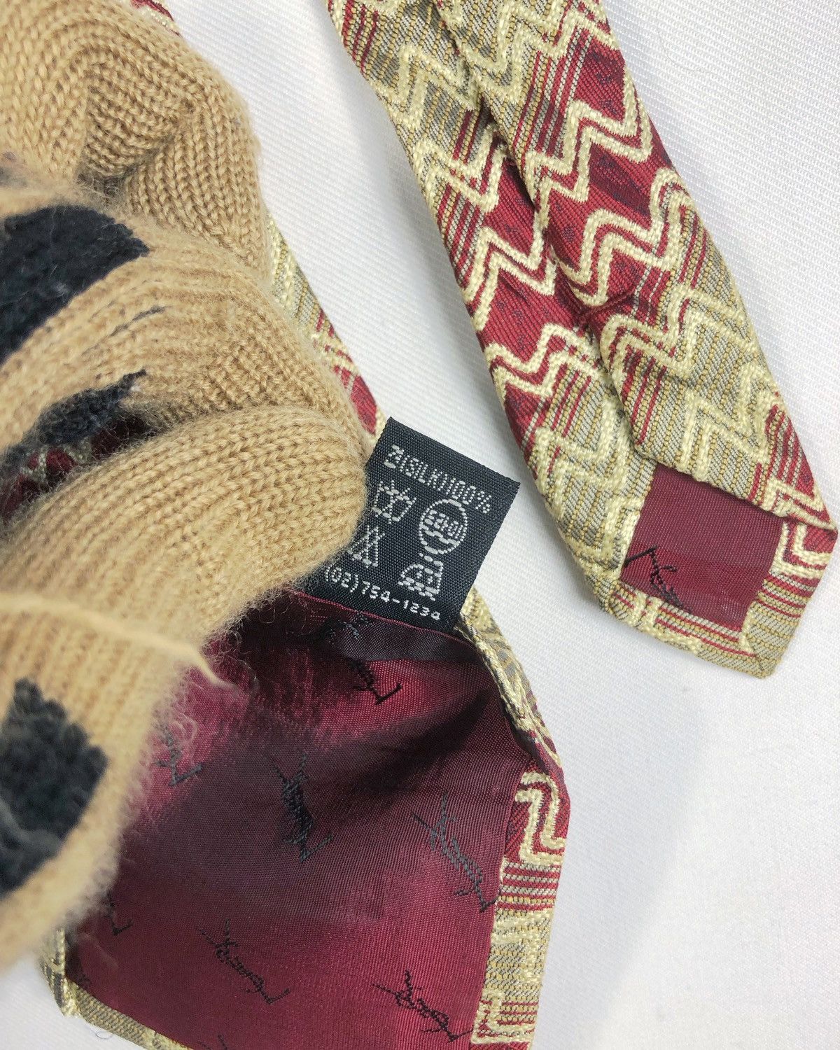 Yves Saint Laurent Rare Vintage Yves Saint Laurent YSL Silk Tie Size ONE SIZE - 7 Thumbnail