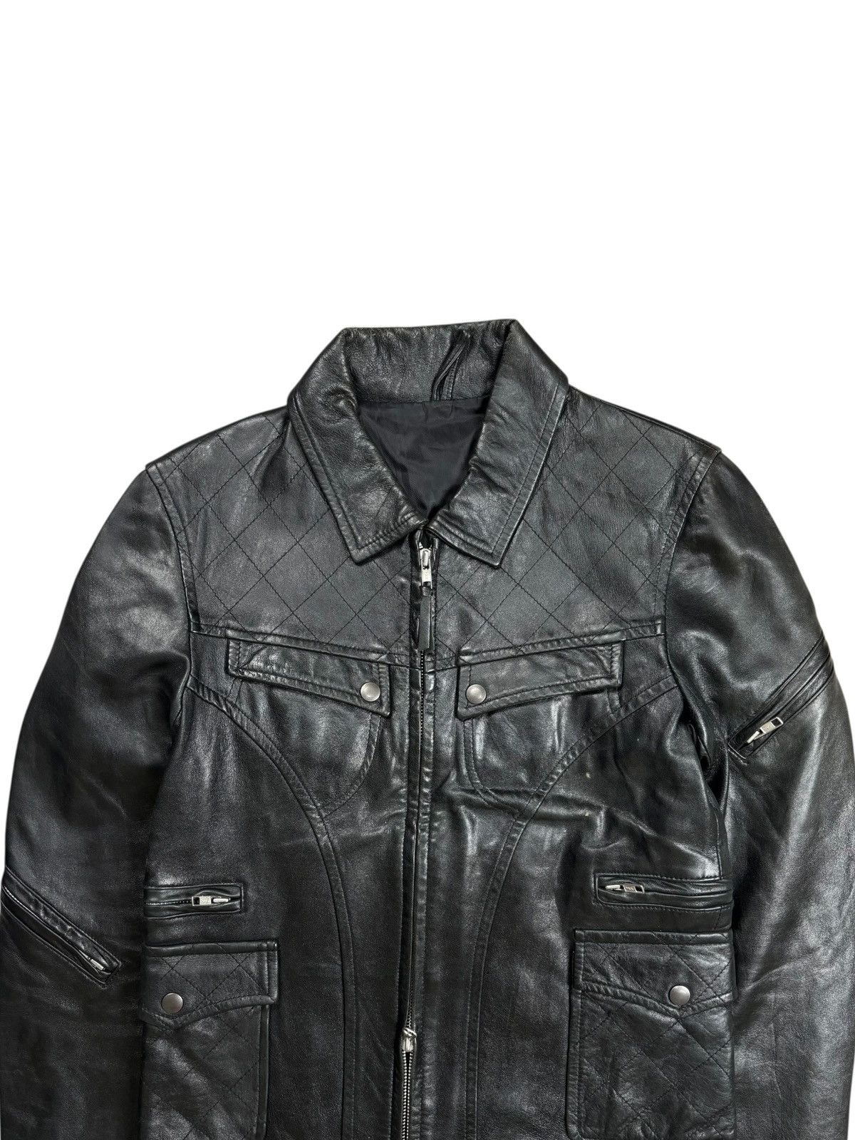 Ekam 2000s Abahouse - Vkei Syle Rider Denim Jacket Size US M / EU 48-50 / 2 - 6 Thumbnail